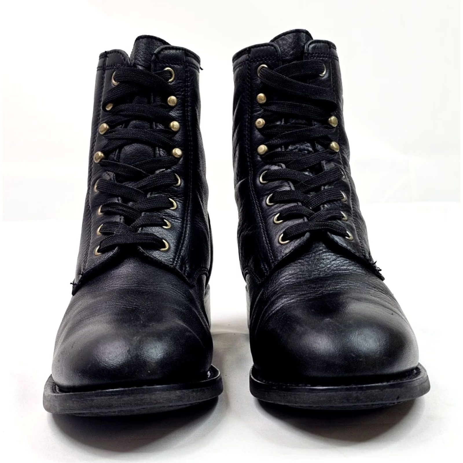 Ariat Ariat Heritage Lace Up Ankle Boots Men 6B Black Leather Combat Riding Roper Boots Size US 6 / IT 36 - 2 Thumbnail