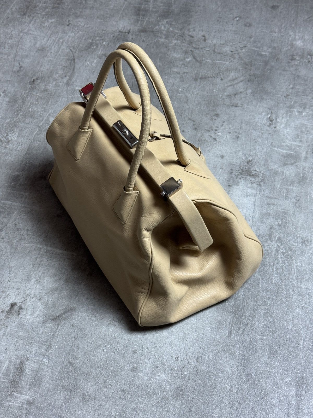 Prada Prada Vintage Beige Doctor Style Bag Size ONE SIZE - 6 Thumbnail