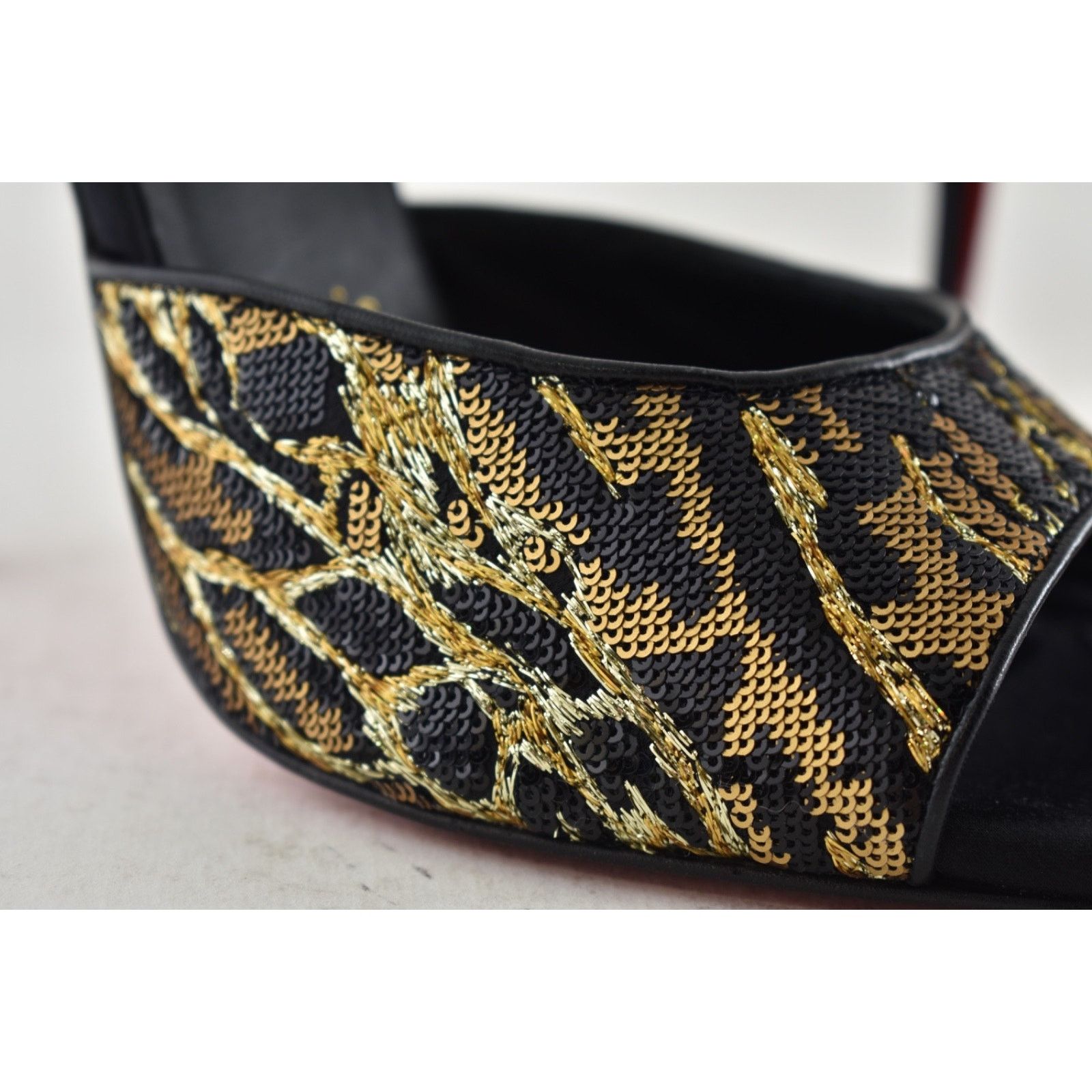 Christian Louboutin Christian Louboutin Miss Z Mule Ocelot Black Heel Pump 36.5 Size US 5.5 / IT 35.5 - 9 Thumbnail