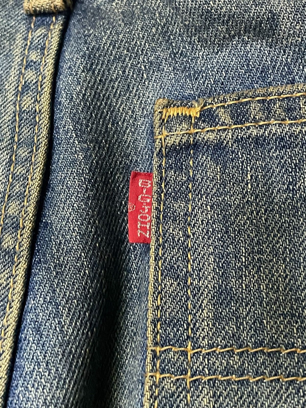 Big John × If Six Was Nine × Le Grande Bleu (L.G.B.) Vintage Big John Bell Bottom Rusty Muddy Wash Flare Jeans Size US 30 / EU 46 - 14 Thumbnail
