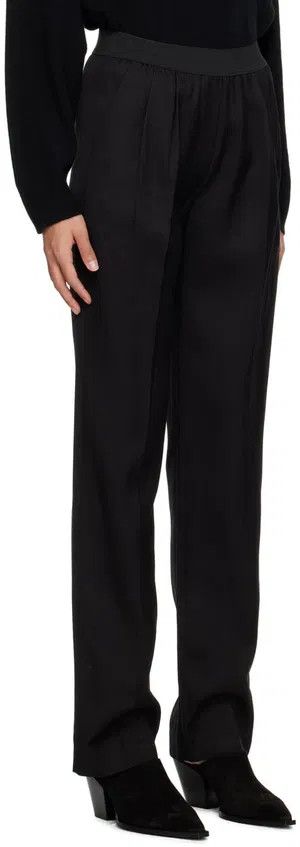 Loulou de Saison o1s22i1n1024 Takaroa Trousers in Black Size 27" / US 4 / IT 40 - 2 Thumbnail