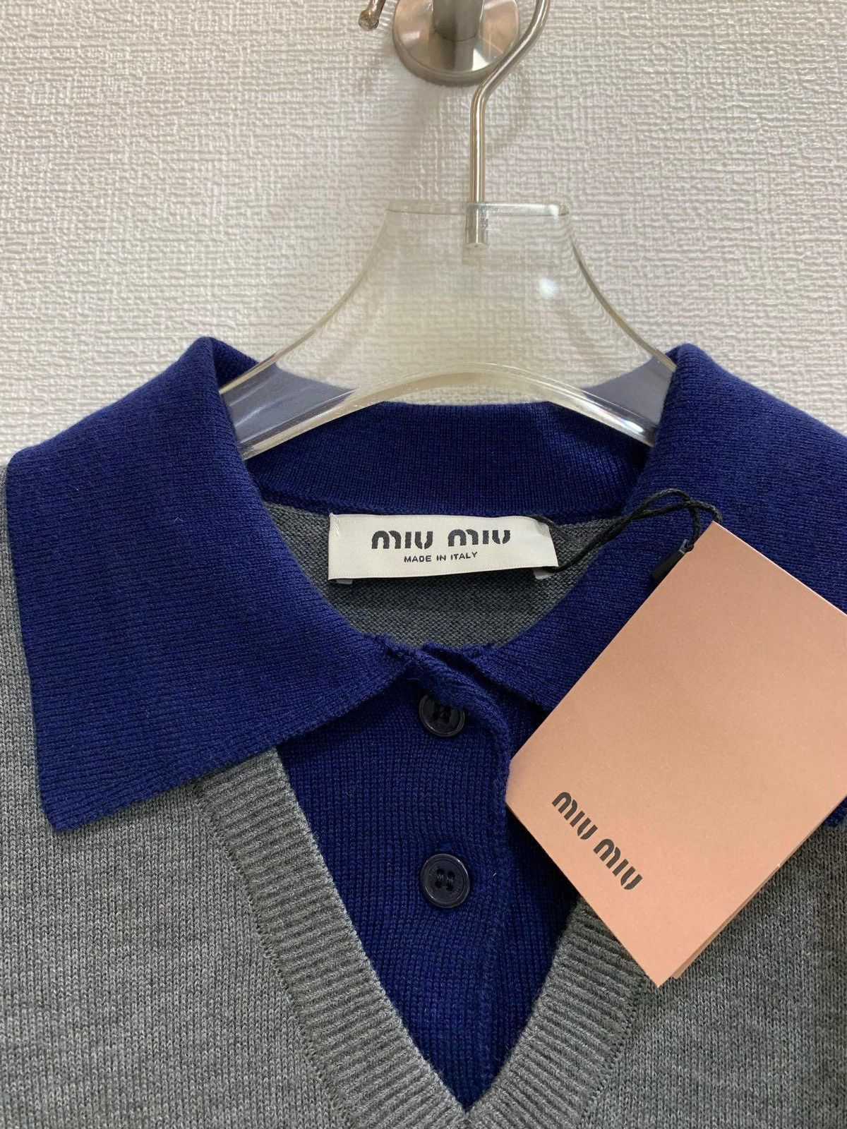 Miu Miu MIU MIU Wool short-sleeved knitted sweater Size S / US 4 / IT 40 - 5 Thumbnail