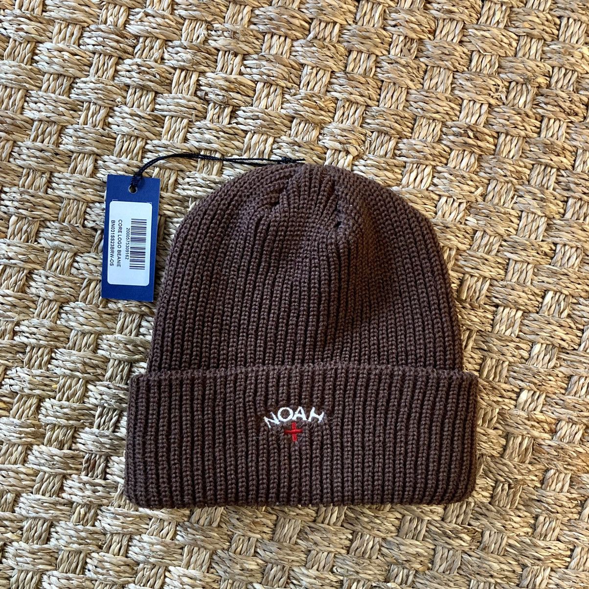 Noah Noah Tulips Beanie Khaki core logo brown multi color | Grailed