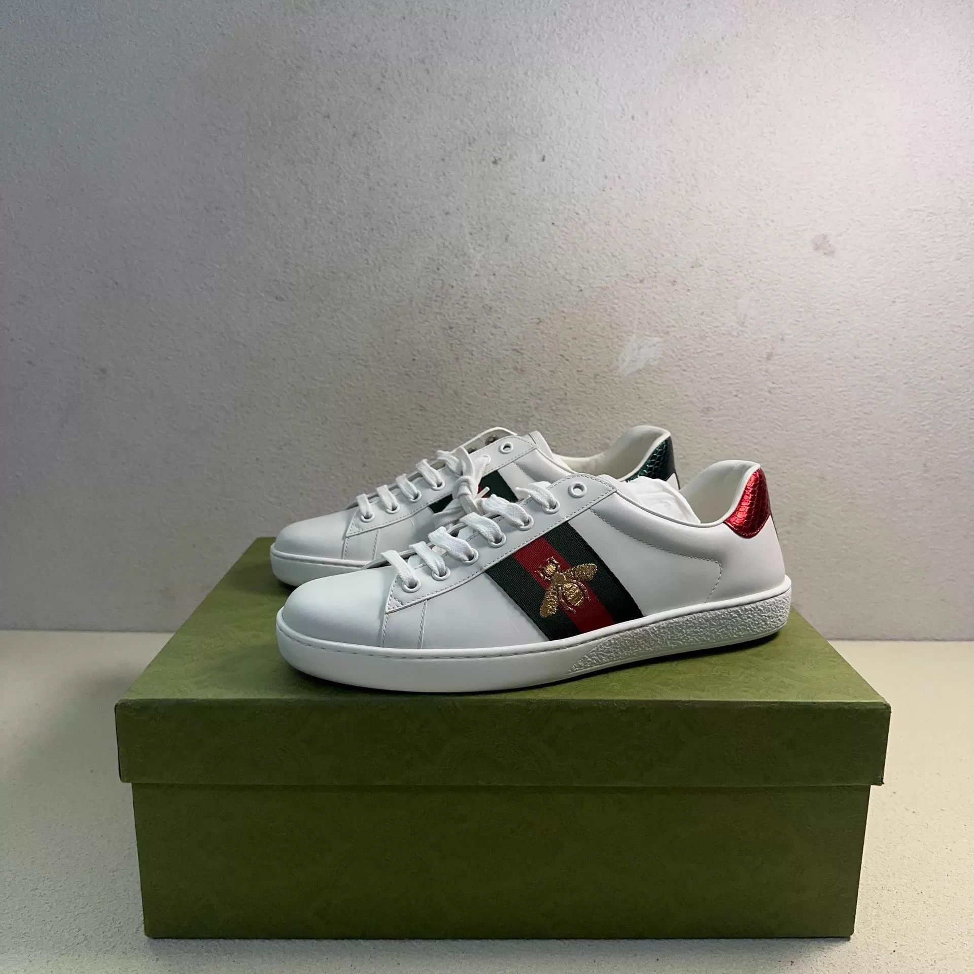 Gucci GUCCI ACE Platform Lace-Up Low-Top Sneaker Men's White 42 Size US 9 / EU 42 - 1 Thumbnail