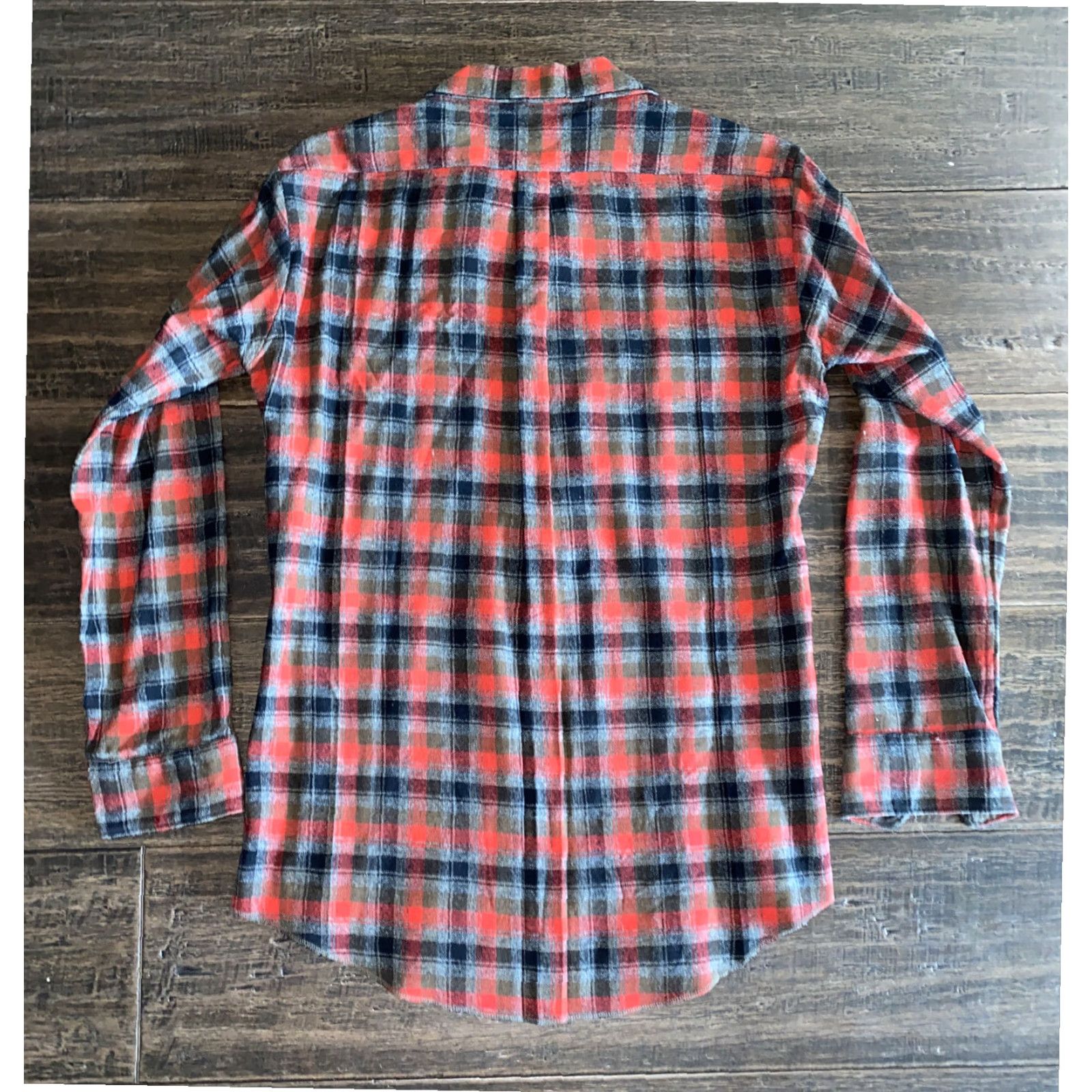 Levi's VINTAGE LEVIS Wool Plaid Button-Up Shirt Mens Medium Red Long Sleeve 50s 60s Size US M / EU 48-50 / 2 - 8 Thumbnail