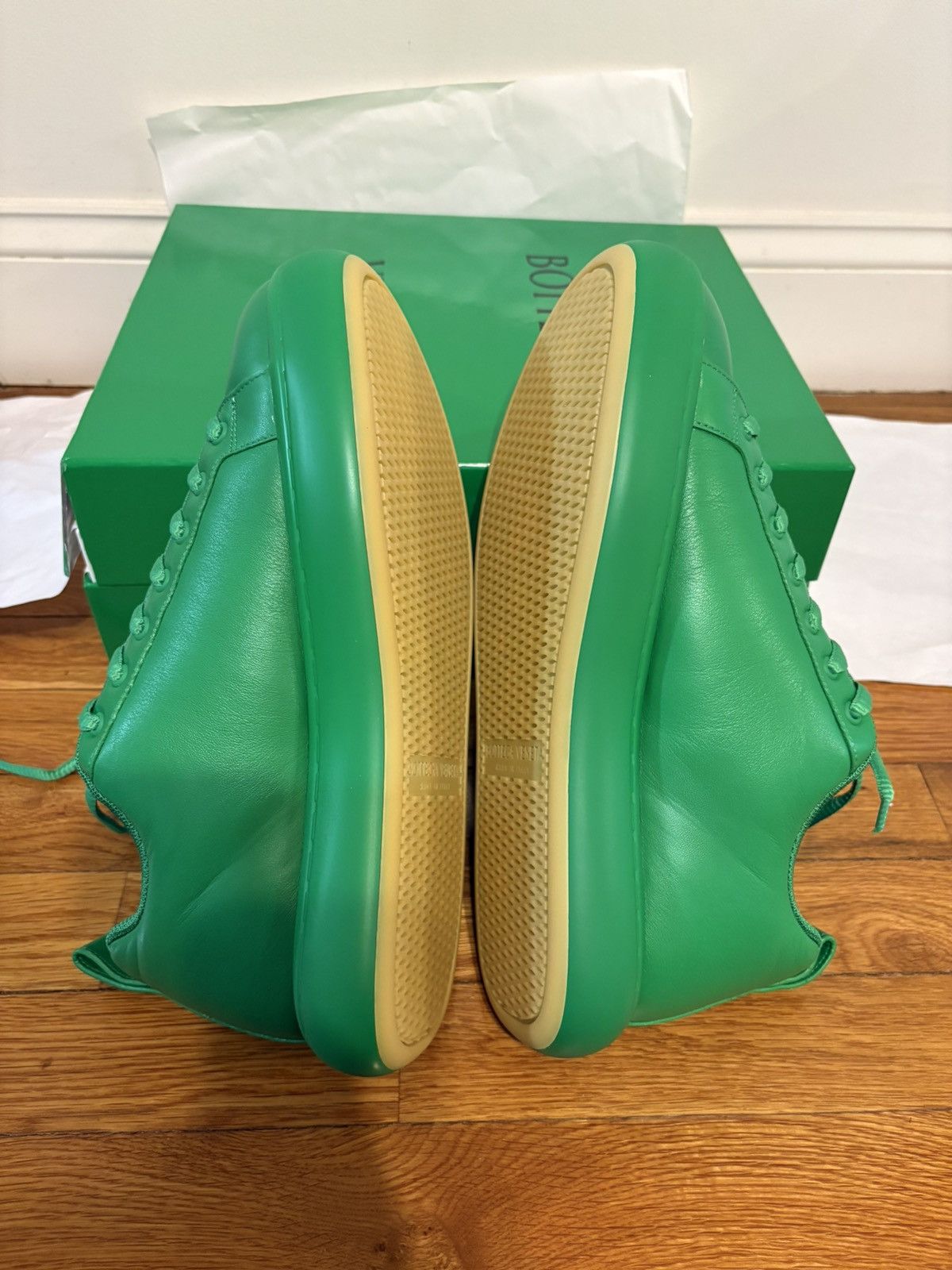 Bottega Veneta Bottega Green Pillow Sneaker Leather. Size US 10.5 / EU 43-44 - 7 Thumbnail