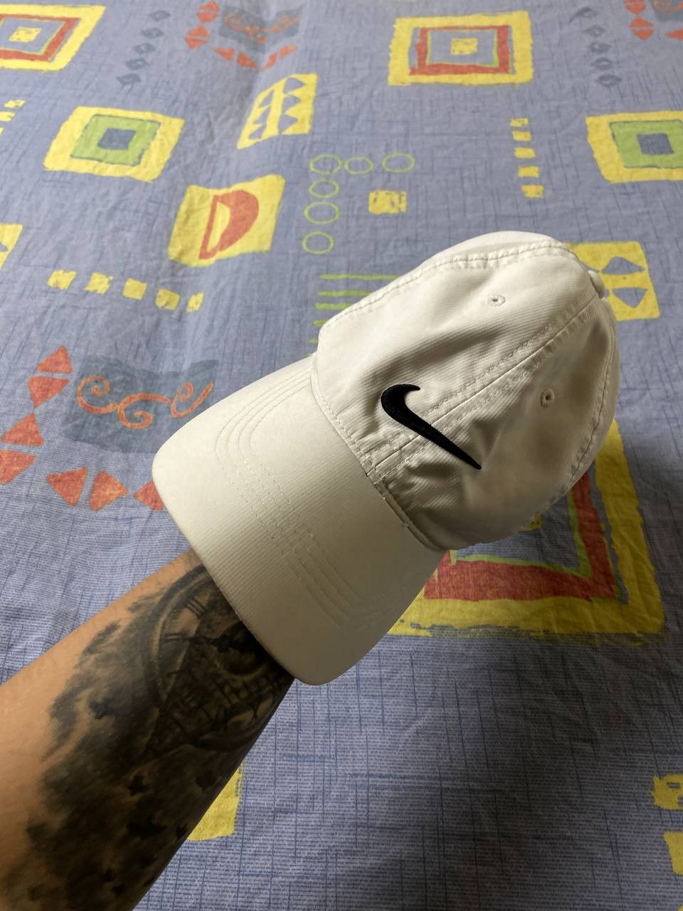Nike 90s Nike Central Swoosh Vintage Y2K Retro Cap Hat Size ONE SIZE - 4 Thumbnail