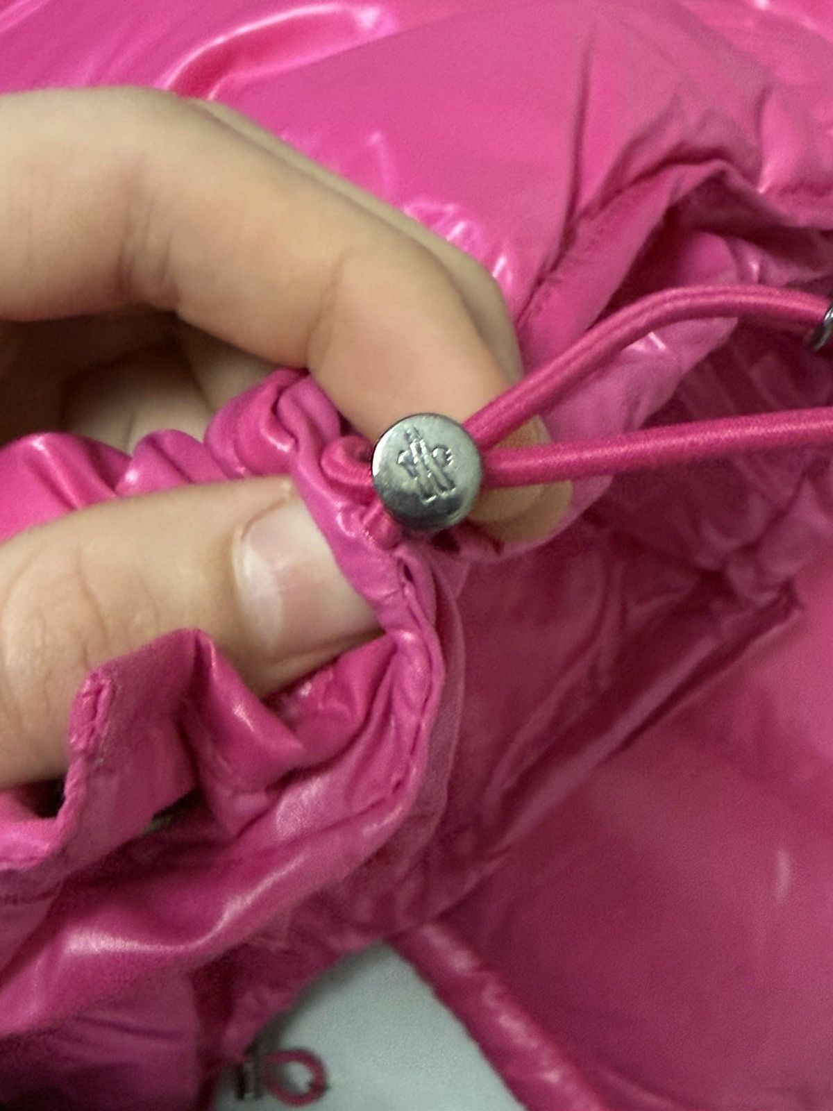 Moncler Moncler Pink Puffer Jacket Hooded Glossy Down Coat Size S / US 4 / IT 40 - 6 Thumbnail
