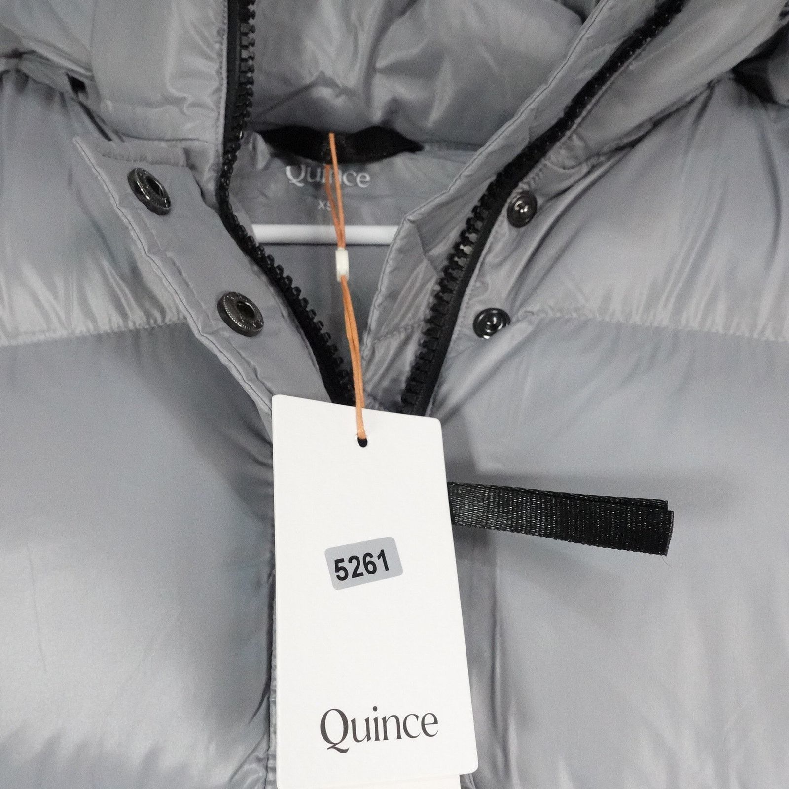 Quince Quince XS Responsible Down Long Puffer Coat Feather Gray Size XS / US 0-2 / IT 36-38 - 8 Thumbnail