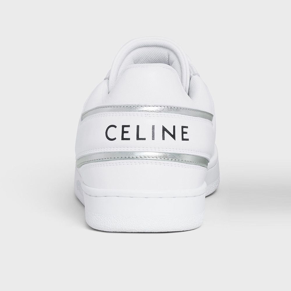 Celine o1bcso1str0924 Trainer Low Lace-up Sneaker Calfskin Size US 8 / IT 38 - 5 Thumbnail