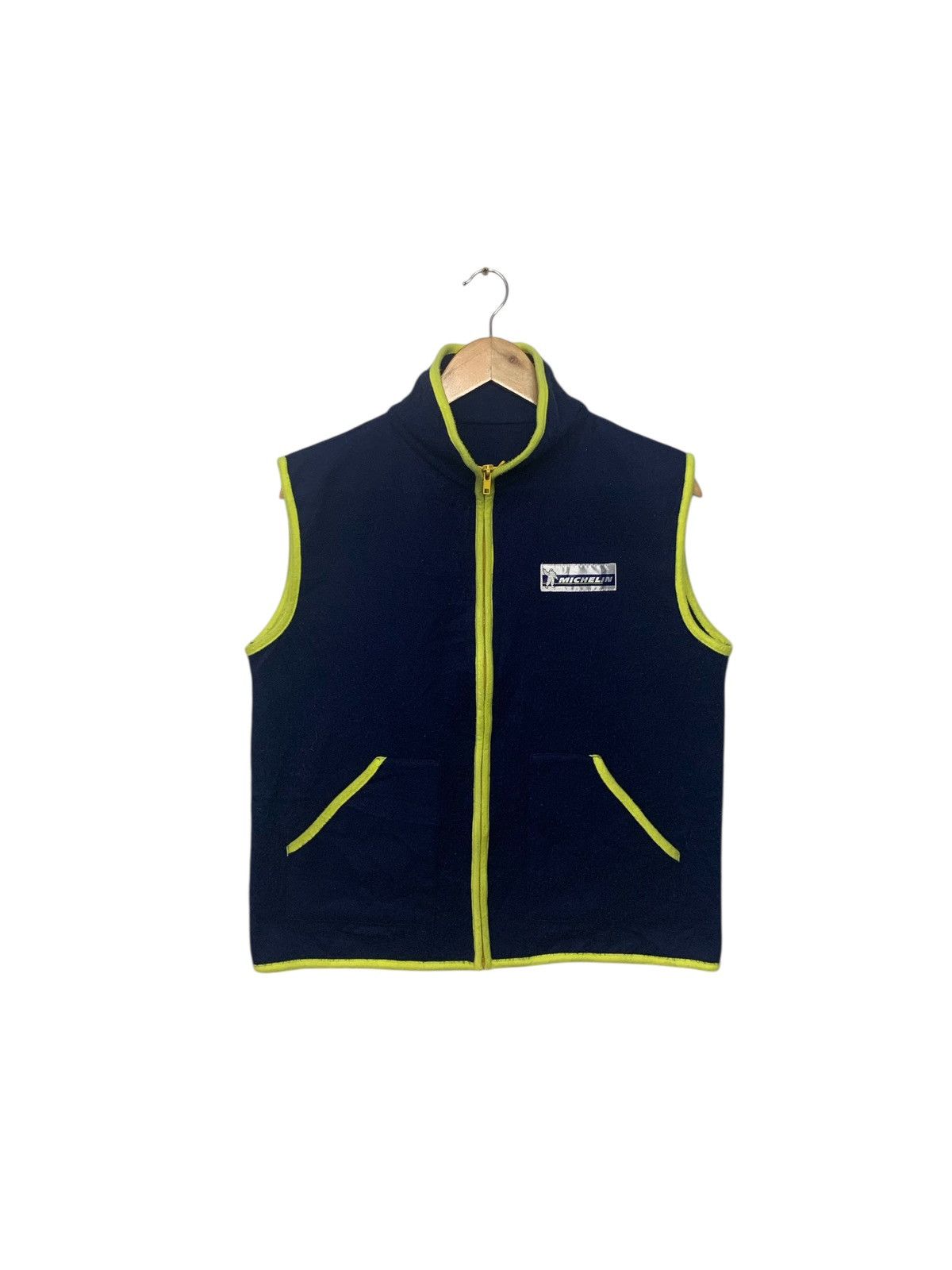 Japanese Brand × Vintage Vintage Michelin Fleece Vest Zipper Down Size US M / EU 48-50 / 2 - 1 Thumbnail