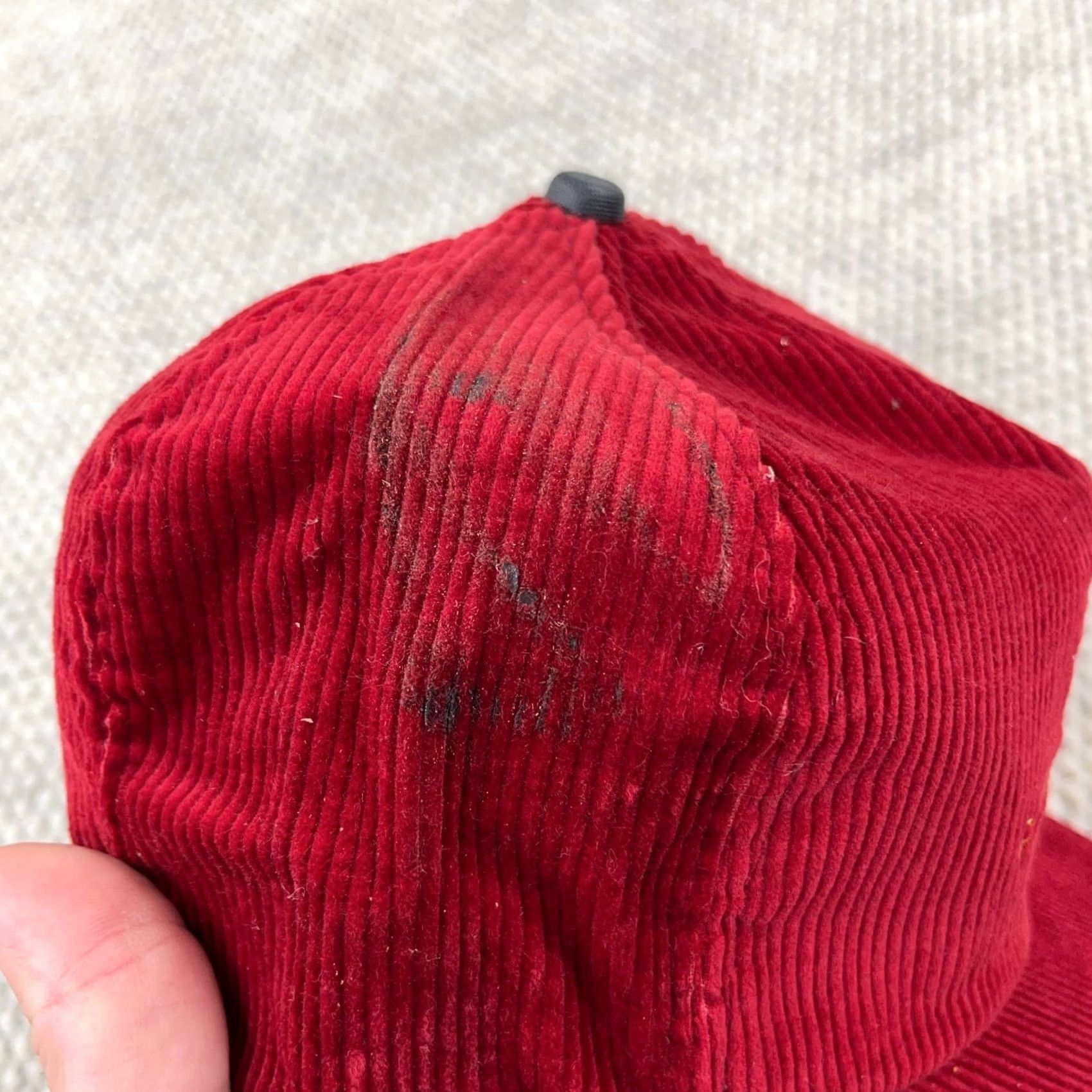Vintage VINTAGE Norfolk Western Trucker Hat Cap Corduroy N&W Railroad Pocahontas USA Adult Adjustable Red 80s 90s Mens Size ONE SIZE - 5 Thumbnail