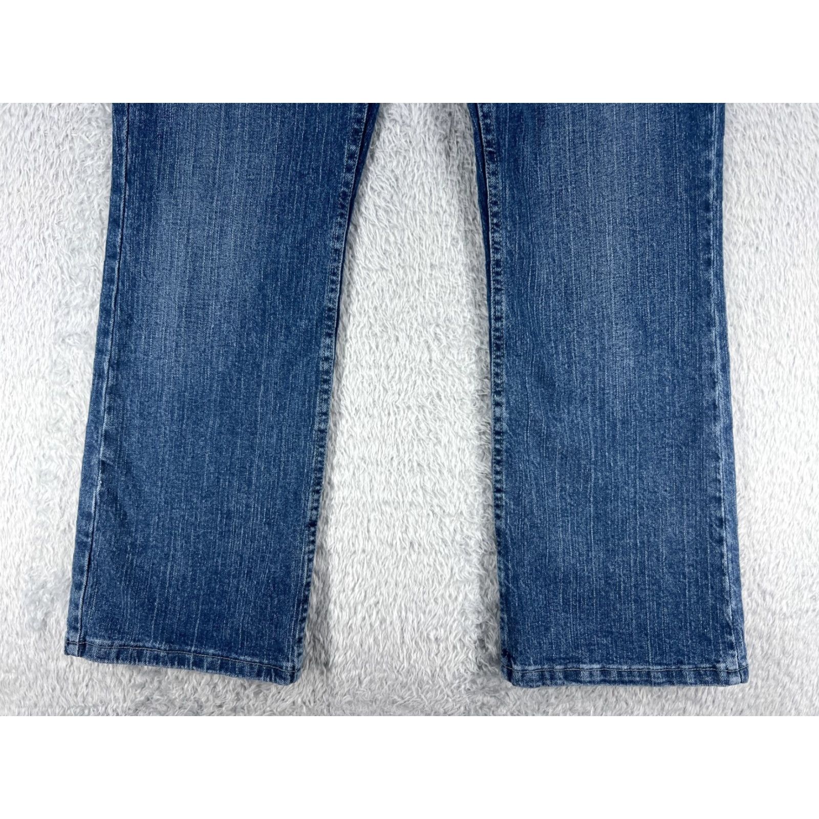 Lee Lee Jeans Womens 10 Blue Denim Flared Mid Rise Cotton Blend Zip Fly 28x29 Size 32" / US 10 / IT 46 - 2 Thumbnail