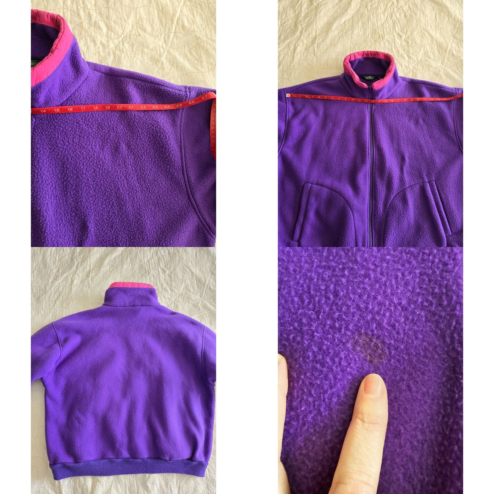 Vintage VINTAGE Cabin Creek Fleece Jacket 2XL Womens Purple 1980s 1990s Plus Size Everyday Androgyny Mens Girls Womens Size XXL / US 16-18 / IT 52-54 - 8 Thumbnail