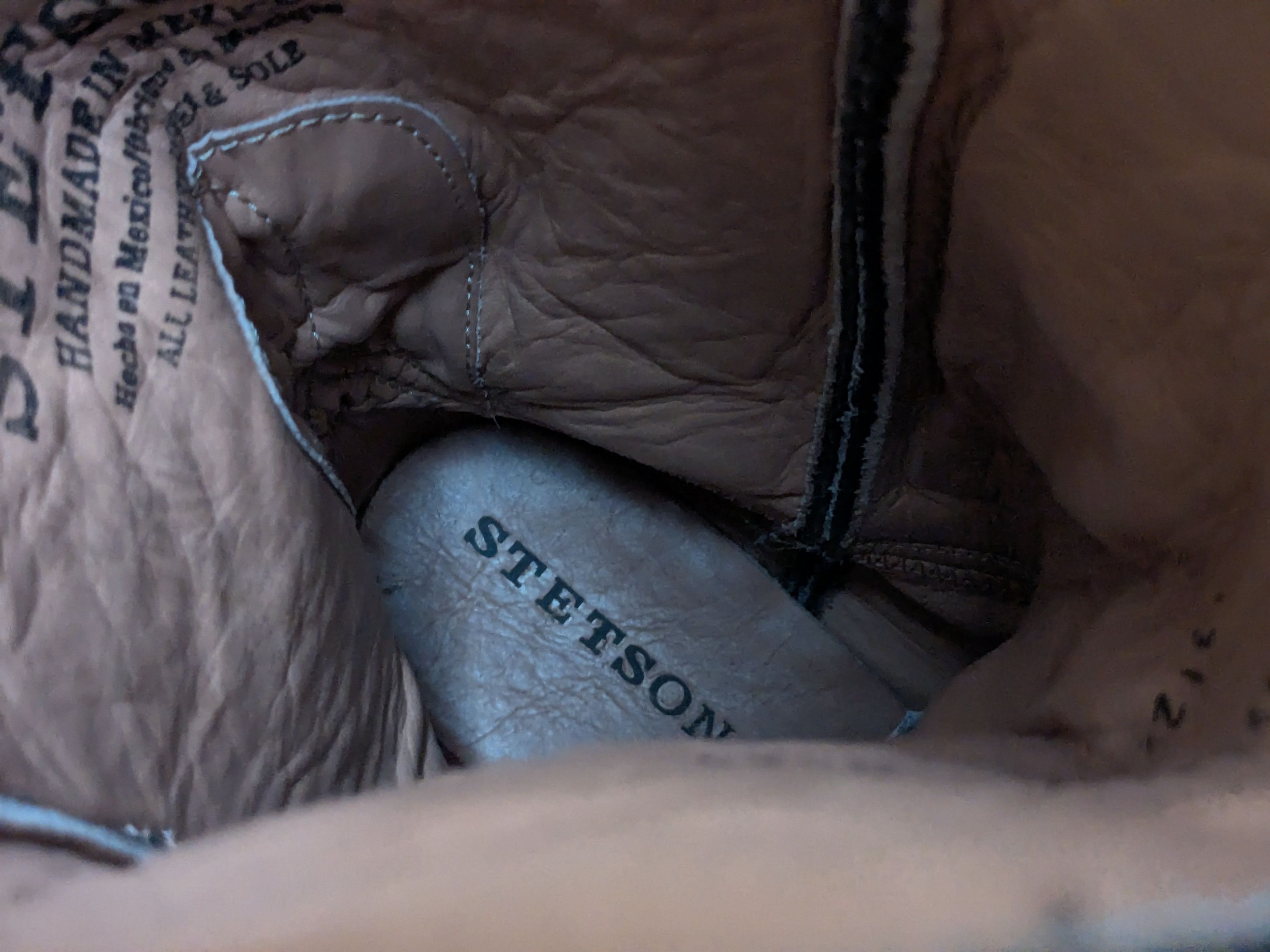 Stetson Stetson Cowboy Boots Brown Gray Eagle 10.5 Leather Size US 10.5 / EU 43-44 - 8 Thumbnail