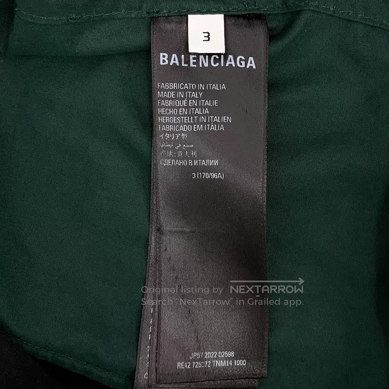 Balenciaga Balenciaga Colorblocked Side Stripe Logo Printed Cotton Ho Size US L / EU 52-54 / 3 - 6 Thumbnail