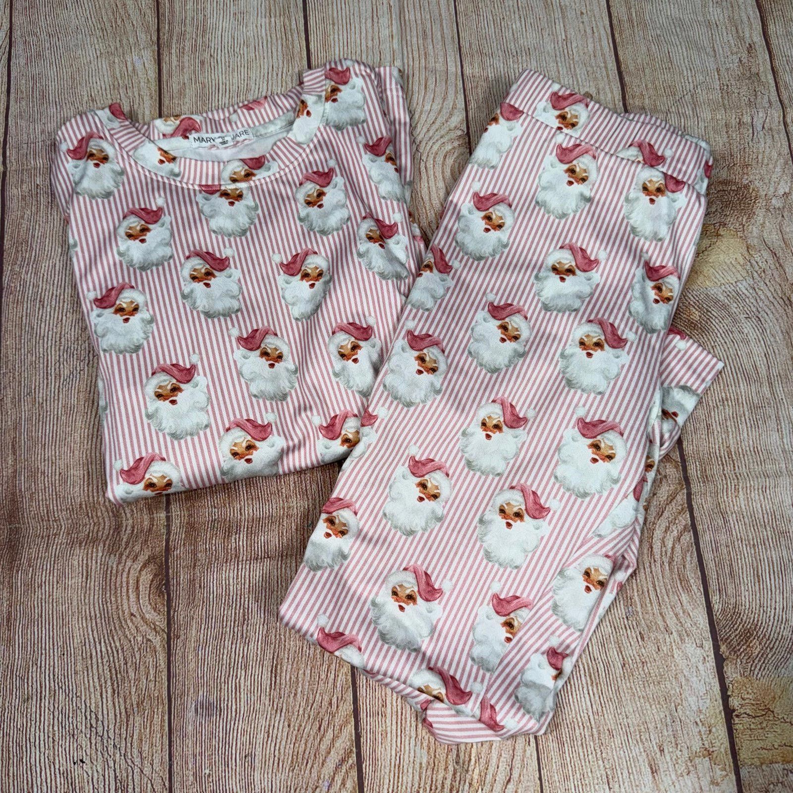 Other Mary Square Santa Print Pajama Set Size 12 Size L / US 10 / IT 46 - 2 Thumbnail
