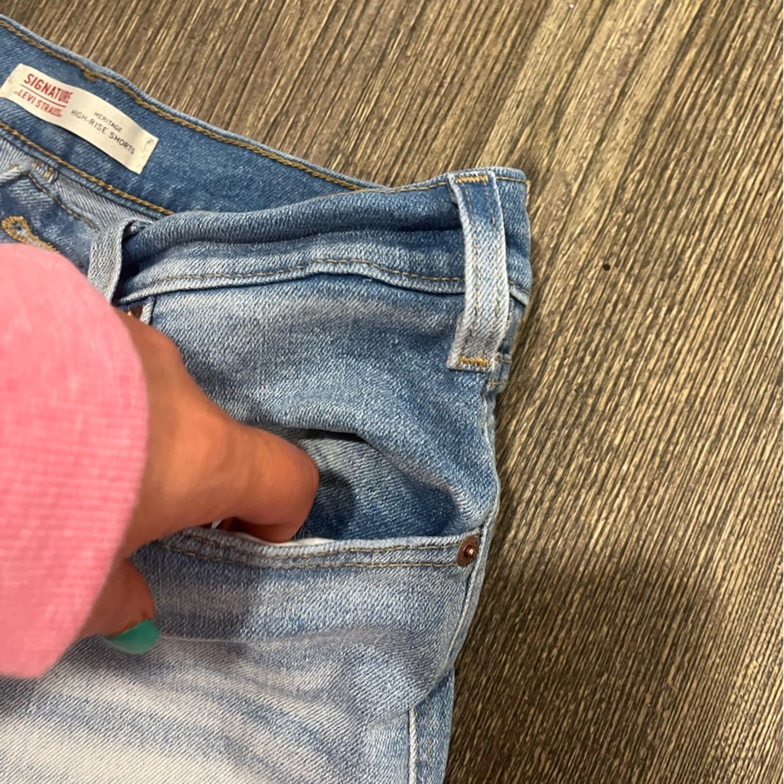 Levi's Levis Jean Shorts Heritage High Rise Denim Raw Size 10 W30 Size 32" / US 10 / IT 46 - 2 Thumbnail