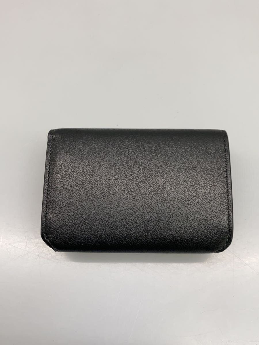 Balenciaga Balenciaga Leather Bi-Fold Wallet Black Size ONE SIZE - 2 Thumbnail