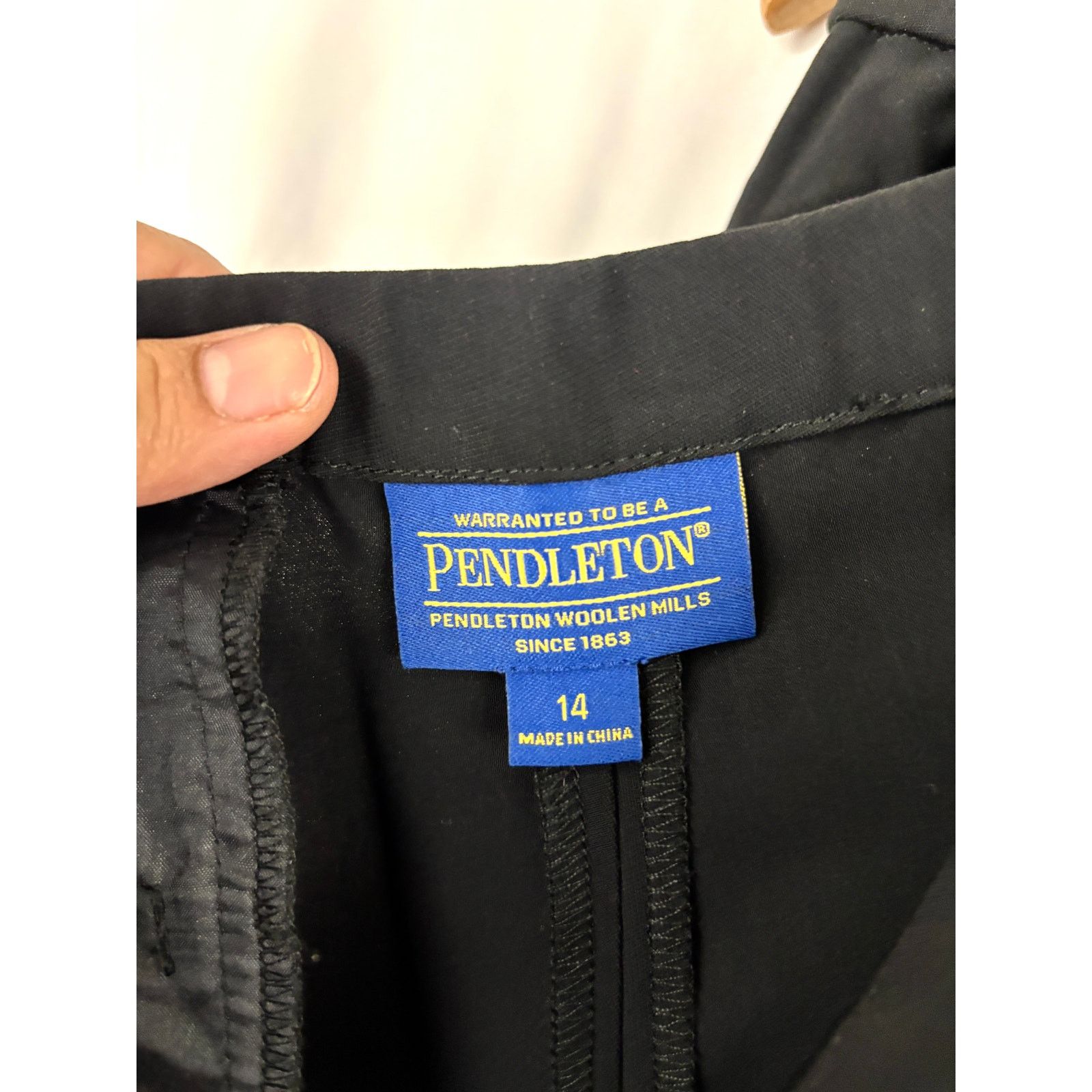 Pendleton Pendleton Black Straight Leg Pants Trousers Women's Sz 14 Size 36" / US 14 / IT 50 - 4 Thumbnail
