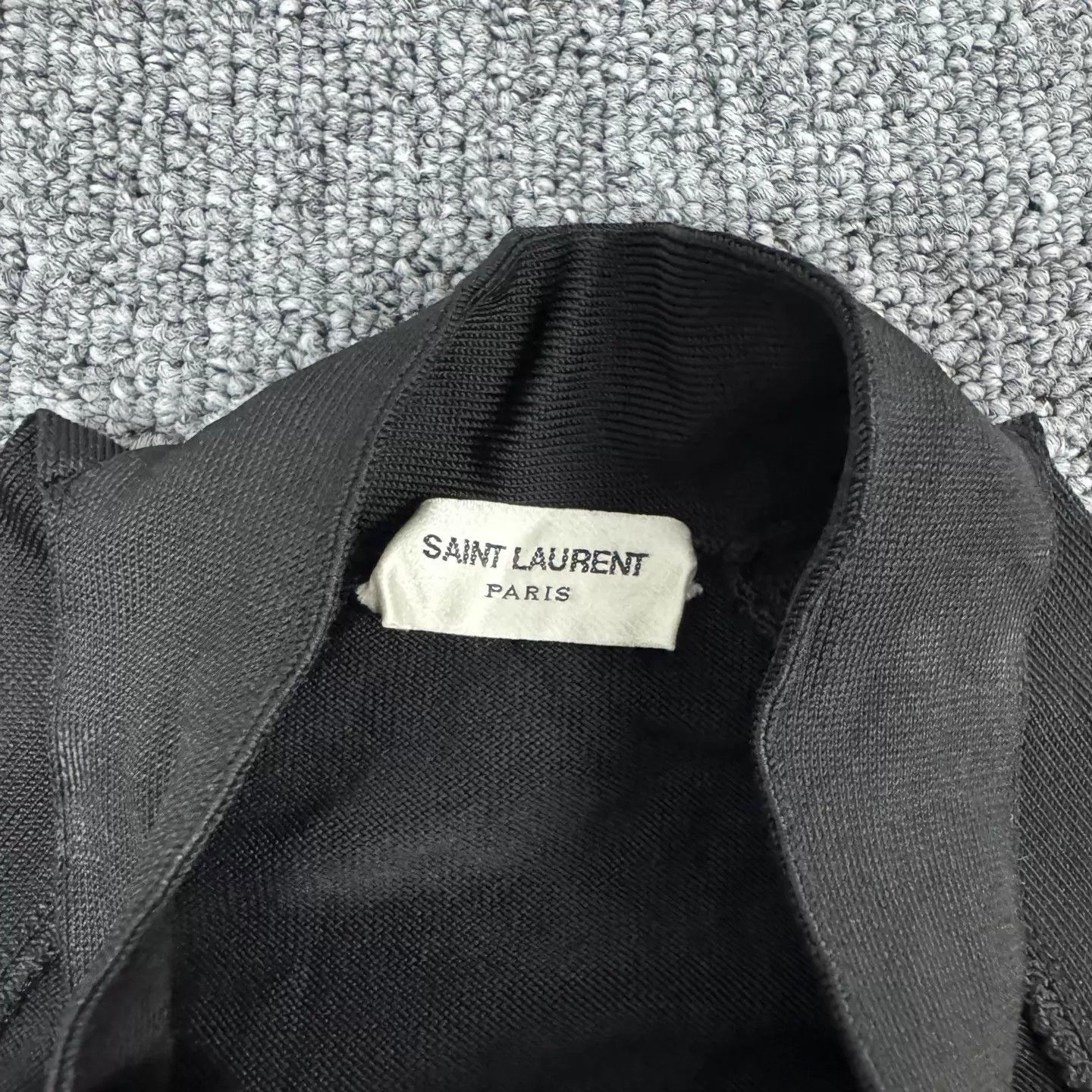 Saint Laurent Paris SLP Black Cross Neck Sleeveless Top M 99 New Size M / US 6-8 / IT 42-44 - 4 Thumbnail