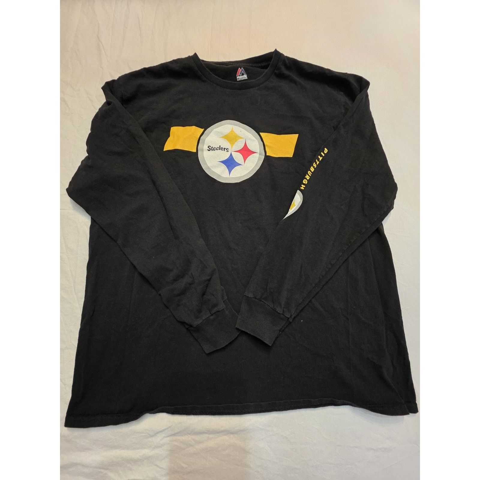 Majestic Pittsburgh Steelers Majestic Men's Size Xl Long Sleeve Size US XL / EU 56 / 4 - 1 Thumbnail