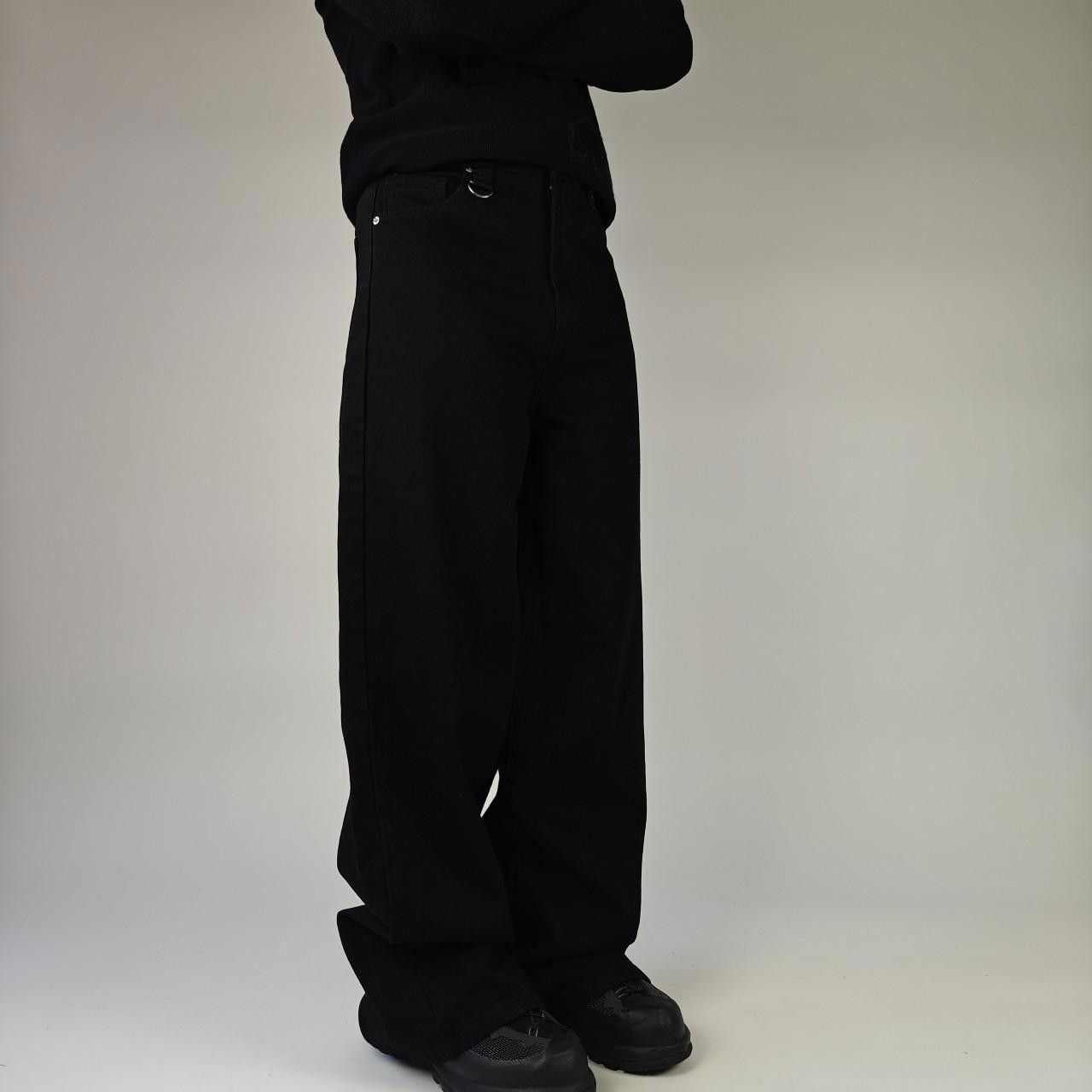Other Japanese Black Wide Leg Jeans Size US 34 / EU 50 - 4 Thumbnail