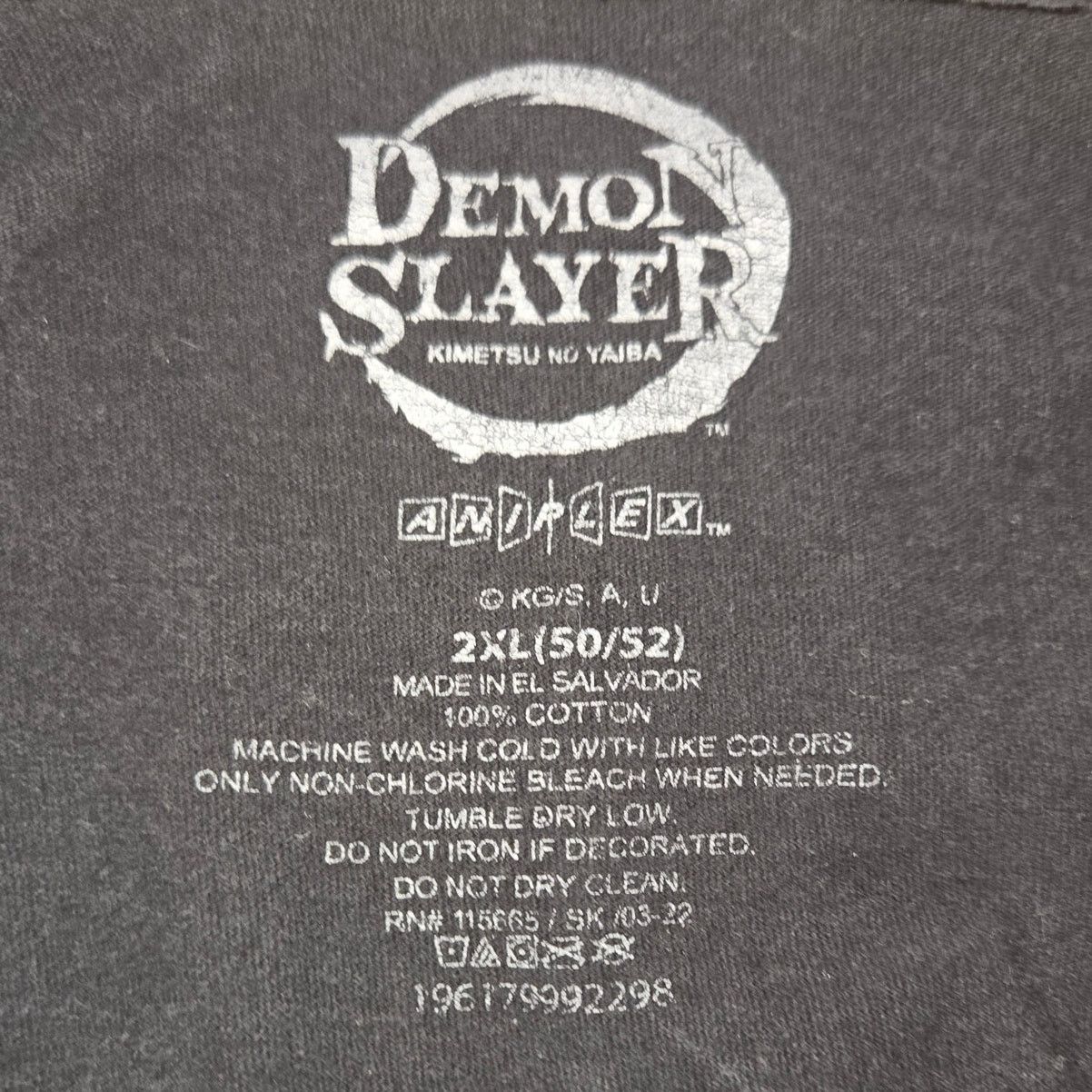 Disney 2XL Black Demon Slayer Anime Graphic Tee Shirt Size US XXL / EU 58 / 5 - 4 Thumbnail