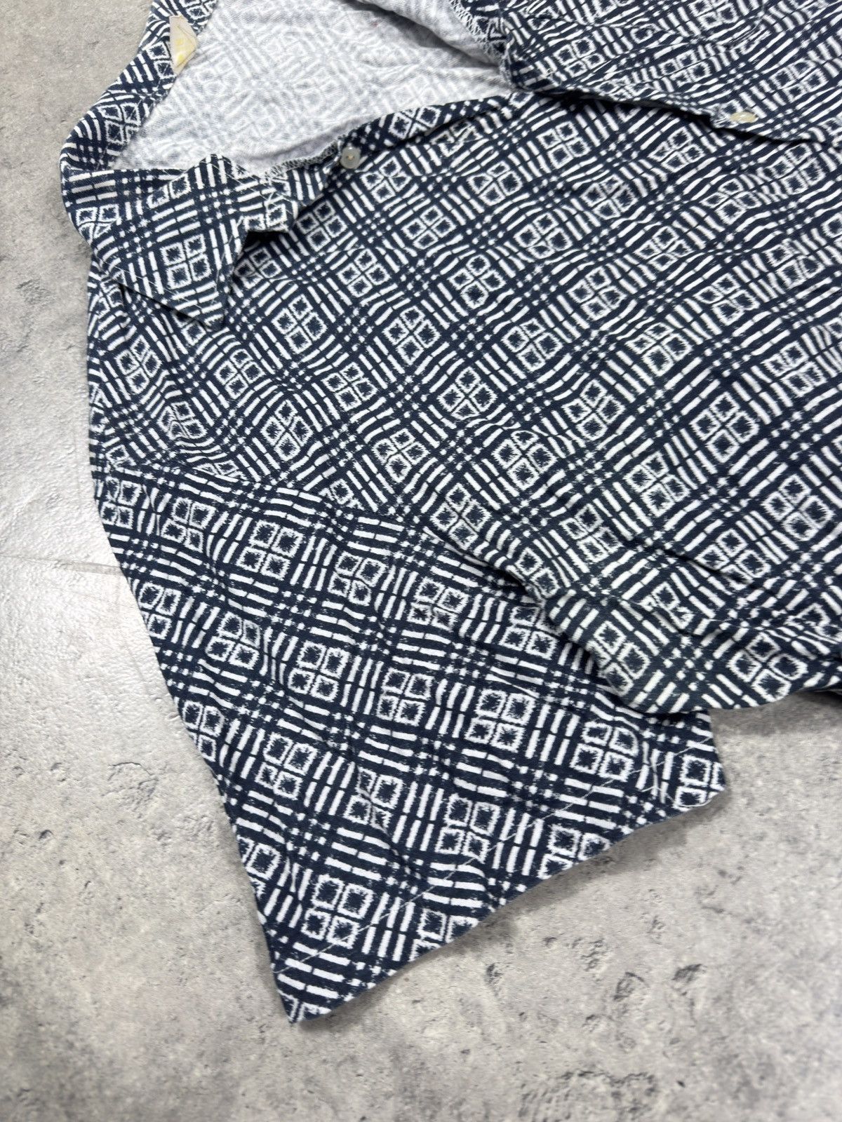 Japanese Brand × Yohji Yamamoto ᶠᵃⁿᶜʸᵍᵘʸBOXY Suit Shirt Vintage Cropped Button Up 90s 80 Size US M / EU 48-50 / 2 - 3 Thumbnail