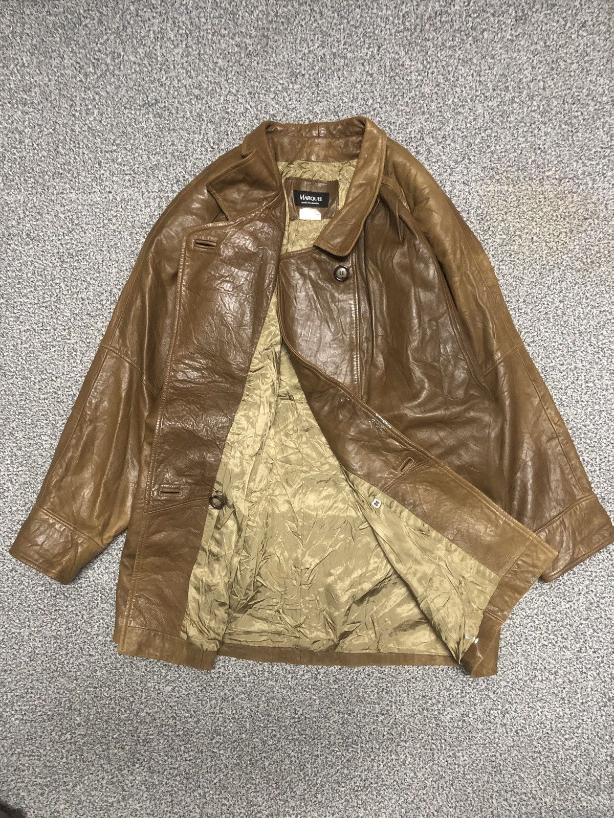 Vintage 💥RARE💥Vintage Marquis Leather Jacket Size L / US 10 / IT 46 - 2 Thumbnail