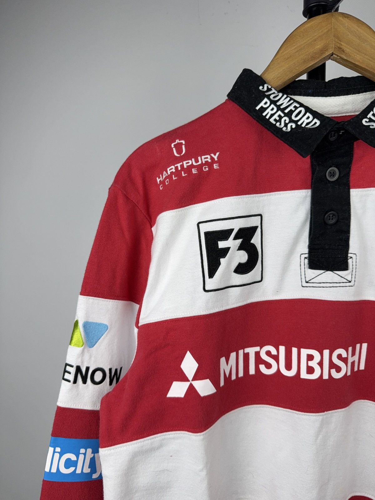 Japanese Brand Gloucester Rugby Mitsubishi Motors Jersey XBlades M Size US L / EU 52-54 / 3 - 3 Thumbnail