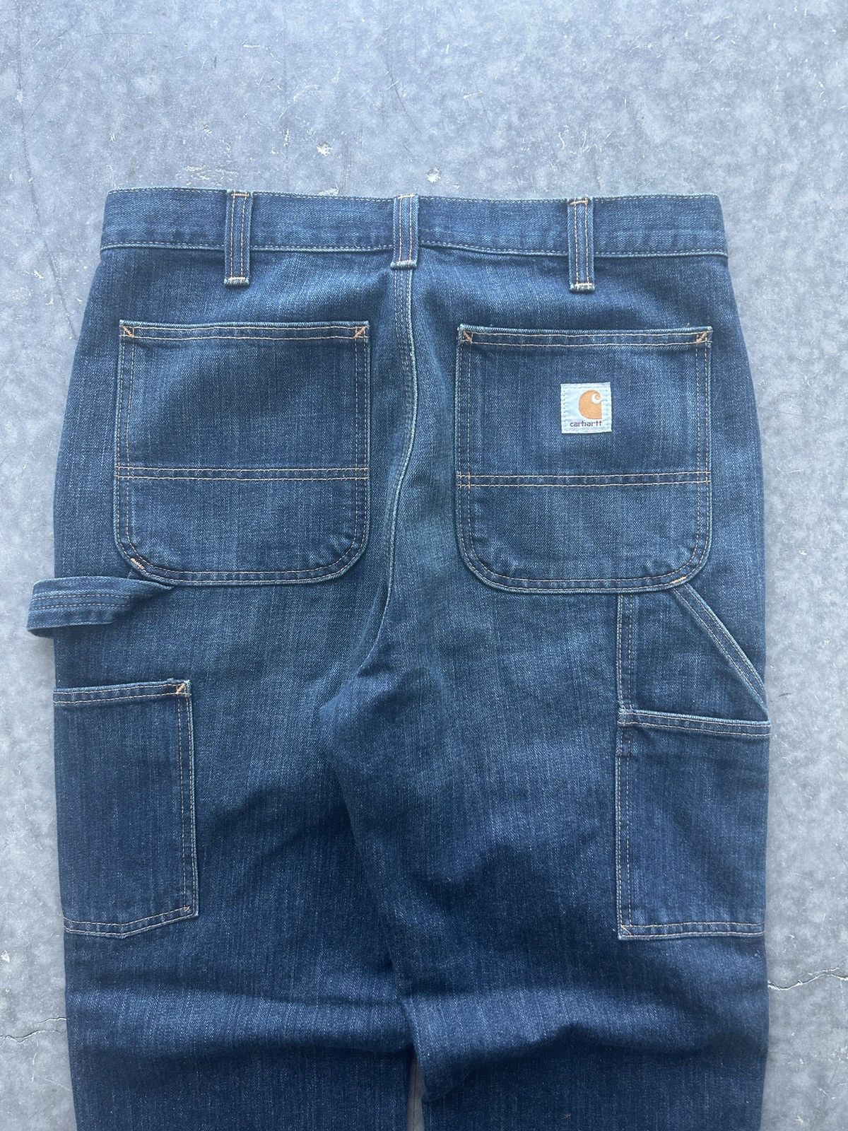 Carhartt × Vintage Vintage Y2K Carhartt Carpenter Denim Jeans Size US 33 - 2 Thumbnail