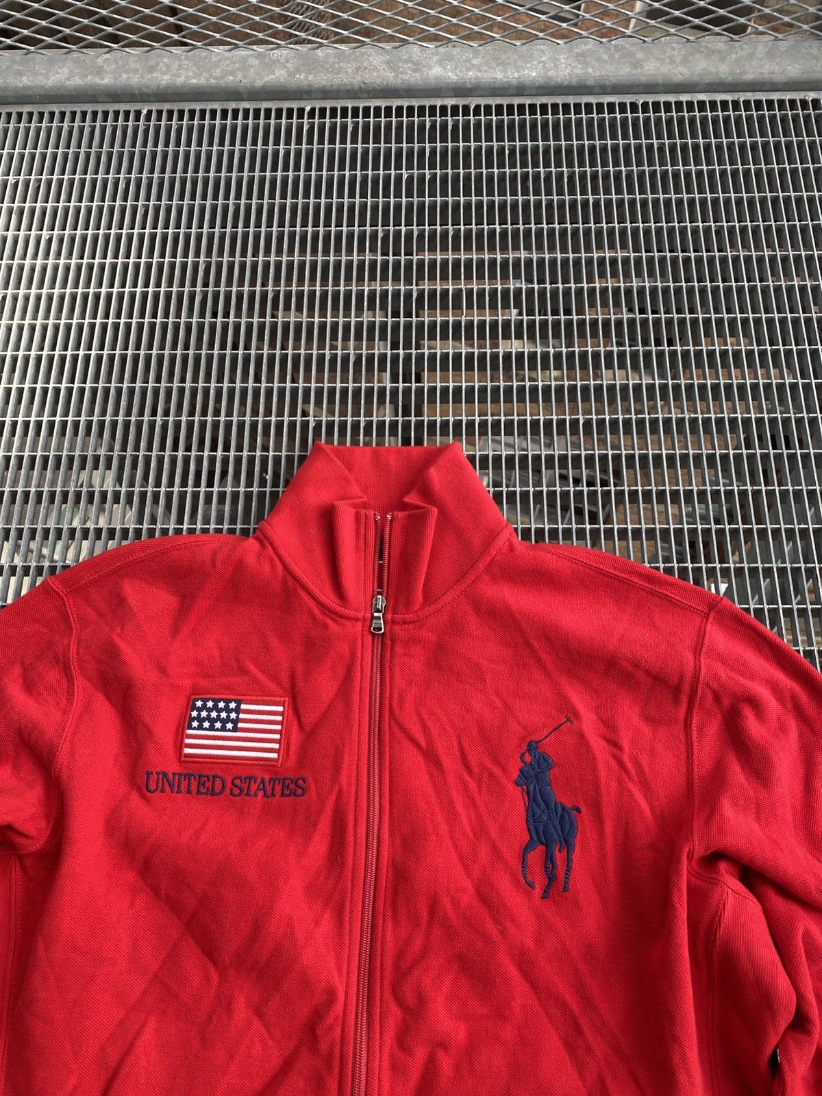 Polo Ralph Lauren Vintage Polo Ralph Lauren USA Y2K Back Logo Zip Sweater Size US XL / EU 56 / 4 - 3 Thumbnail