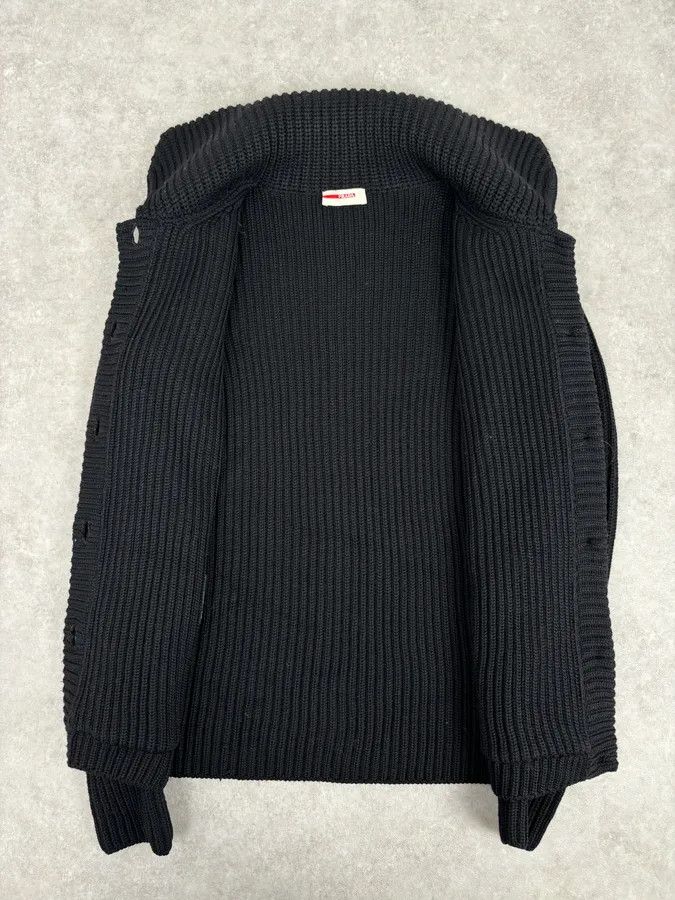 Prada AW2011 Prada Black Officer Wool Textured Knit Cardigan Sweater Size M / US 6-8 / IT 42-44 - 7 Thumbnail