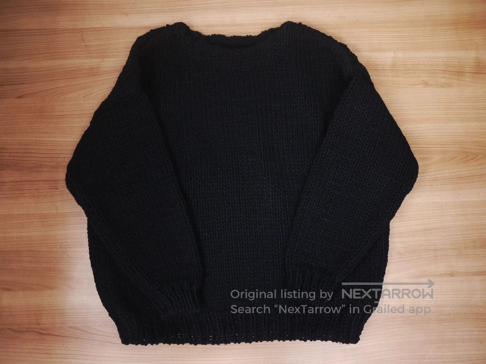 Visvim Black Long Sleeve Knit Sweater. Size US L / EU 52-54 / 3 - 1 Thumbnail
