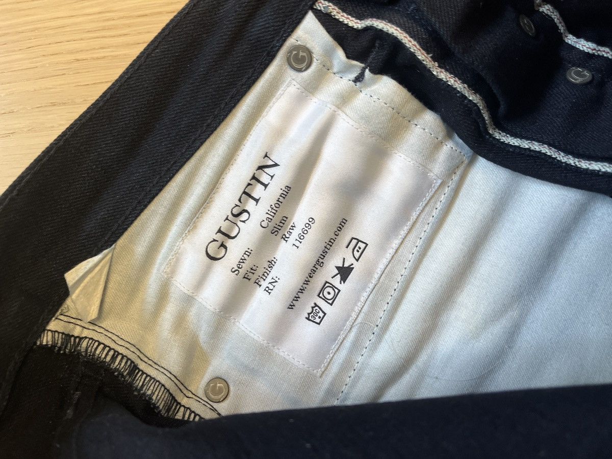 Gustin Gustin slim selvedge raw denim Size US 30 / EU 46 - 3 Thumbnail