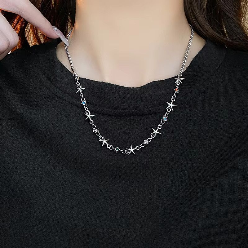 Jewelry Square Diamond Star Necklace Size ONE SIZE - 4 Thumbnail
