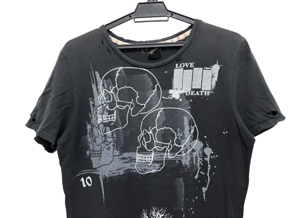 Japanese Brand RARE JEWELS 🇯🇵 THRASH DISTRESSED PUNK DESIGN BLACK FLAG LOGO Size US L / EU 52-54 / 3 - 3 Thumbnail