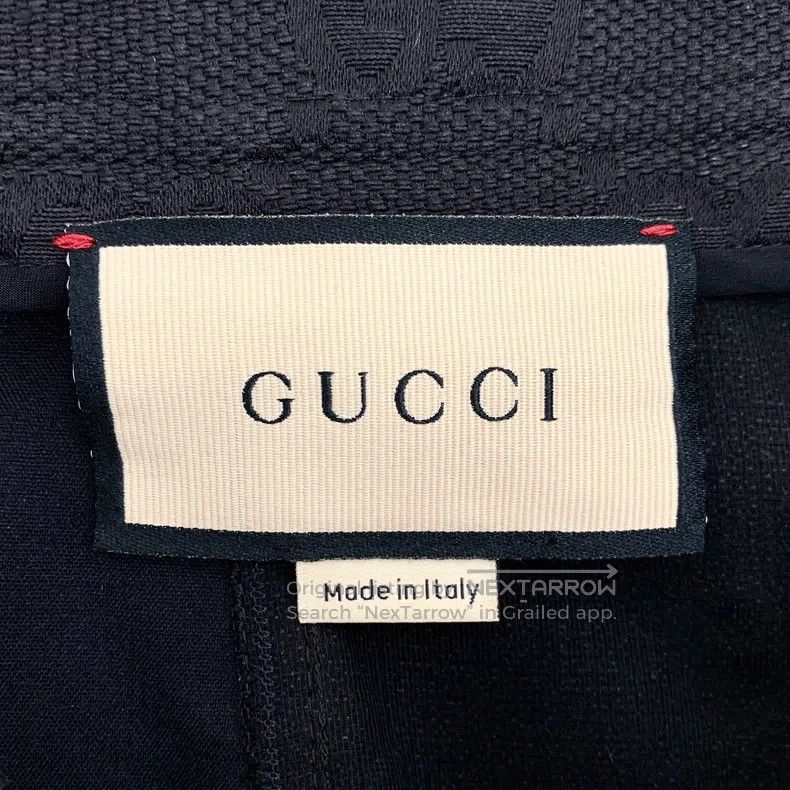 Gucci Gucci Black logo jacquard full print cotton tread equestri Size 25" / US 0 / IT 36 - 6 Thumbnail