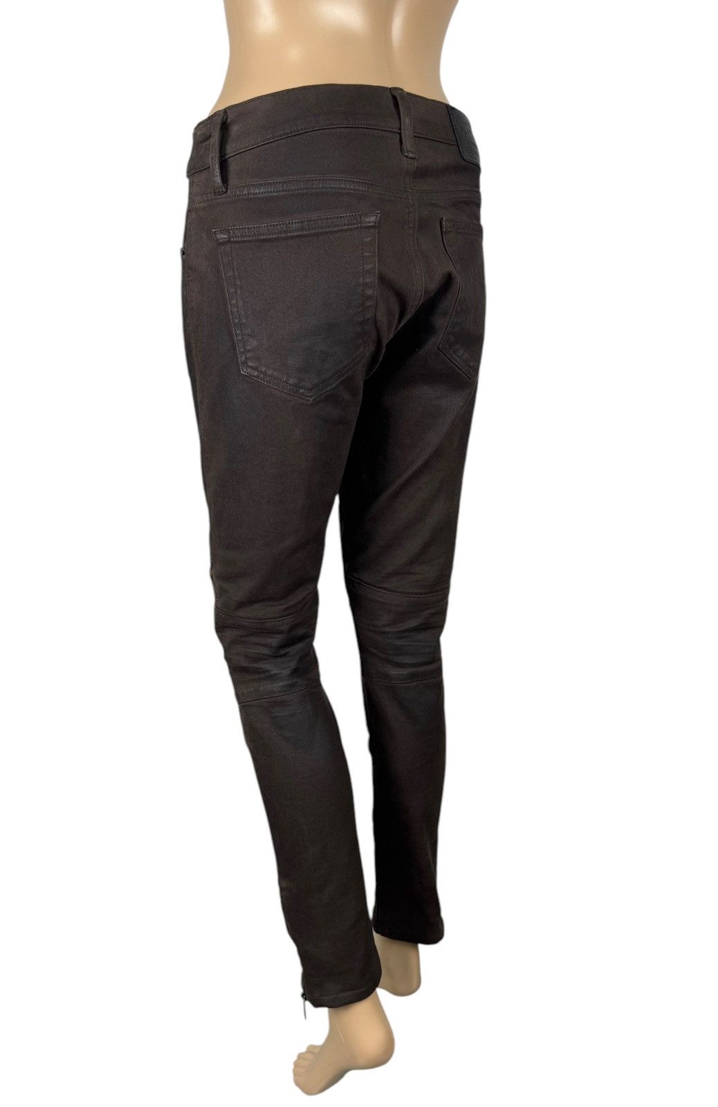 Polo Ralph Lauren Polo Ralph Lauren Waxed Jeans Biker Ankle Zip size 27 Size 27" / US 4 / IT 40 - 8 Thumbnail