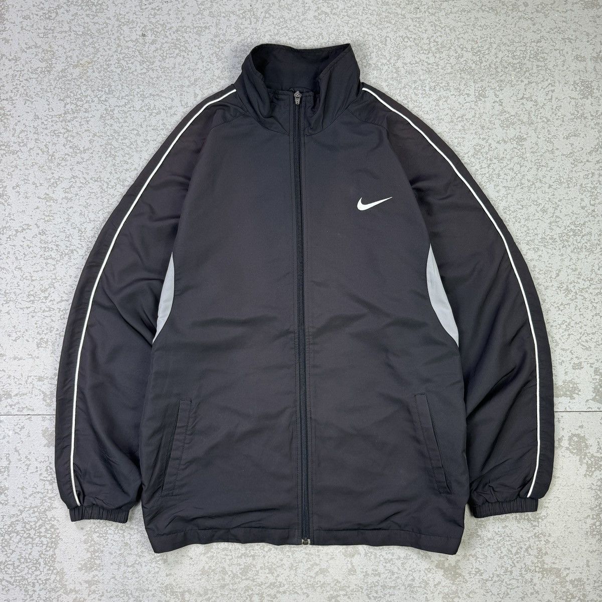 Nike × Vintage 💥Nike Swoosh Vintage Y2K Drill Jacket Size US L / EU 52-54 / 3 - 1 Thumbnail