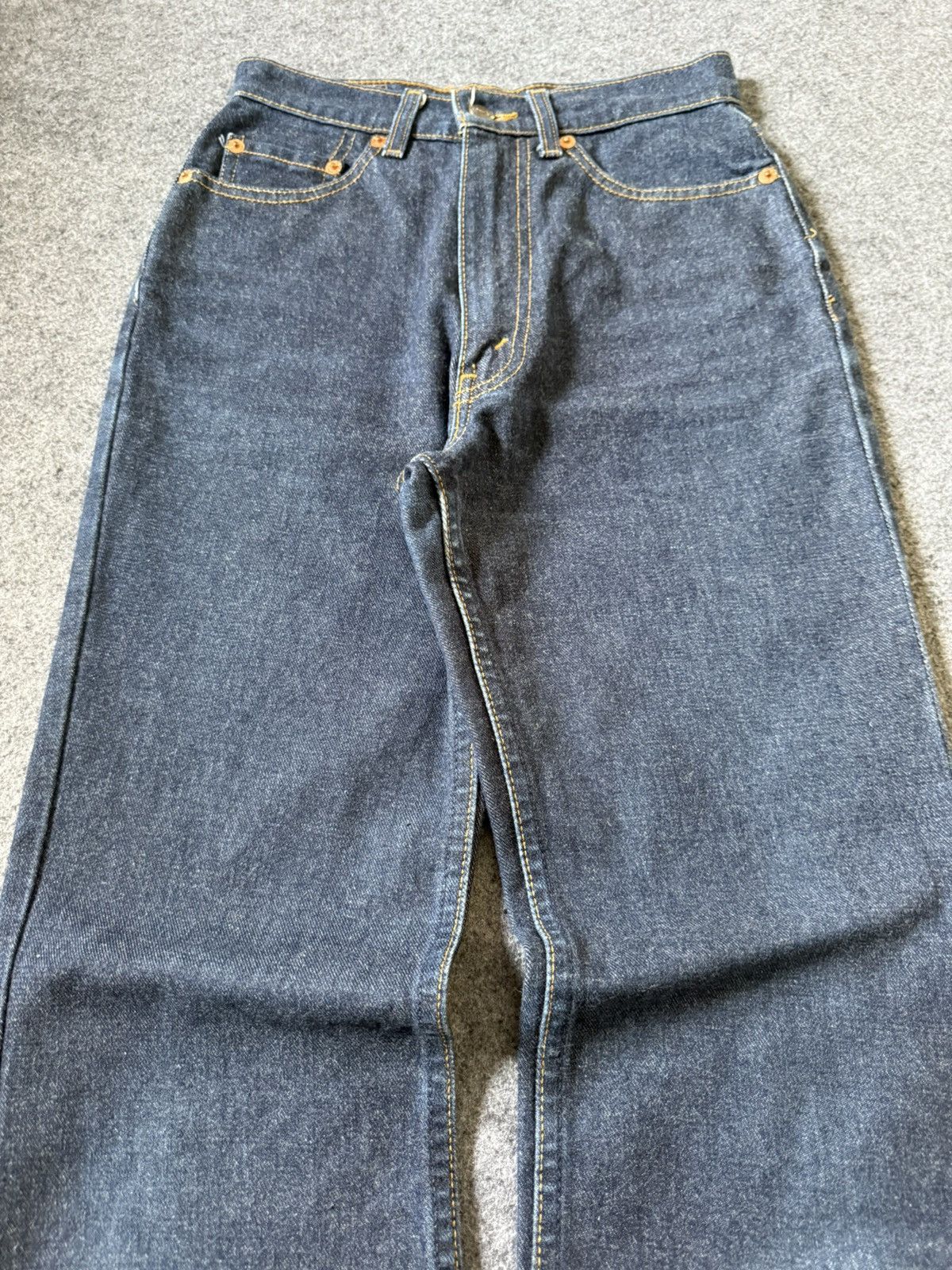 Levi's × Vintage Vintage Levis 517 Indigo Raw Flare Bootcut Jeans Size US 27 - 3 Thumbnail