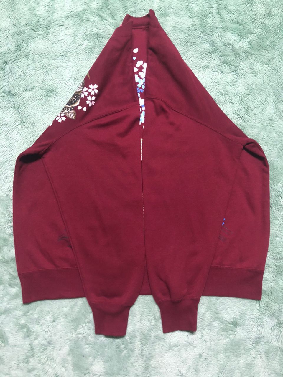 Japanese Brand JAPANESE SUKAJAN KOI FISH SAKURA CREWNECK SWEATSHIRT Size US XL / EU 56 / 4 - 12 Thumbnail