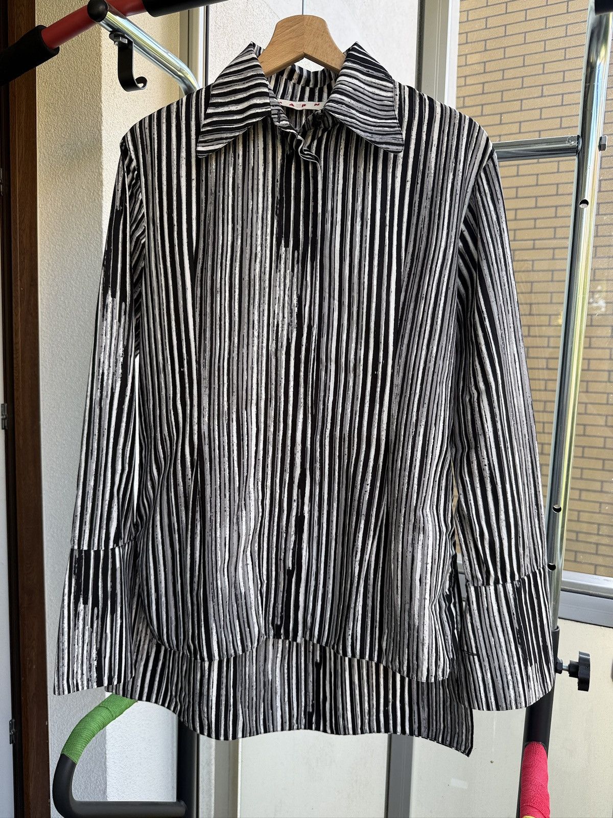Marni Marni Printed Button Shirt Stripped Size XL / US 12-14 / IT 48-50 - 1 Thumbnail