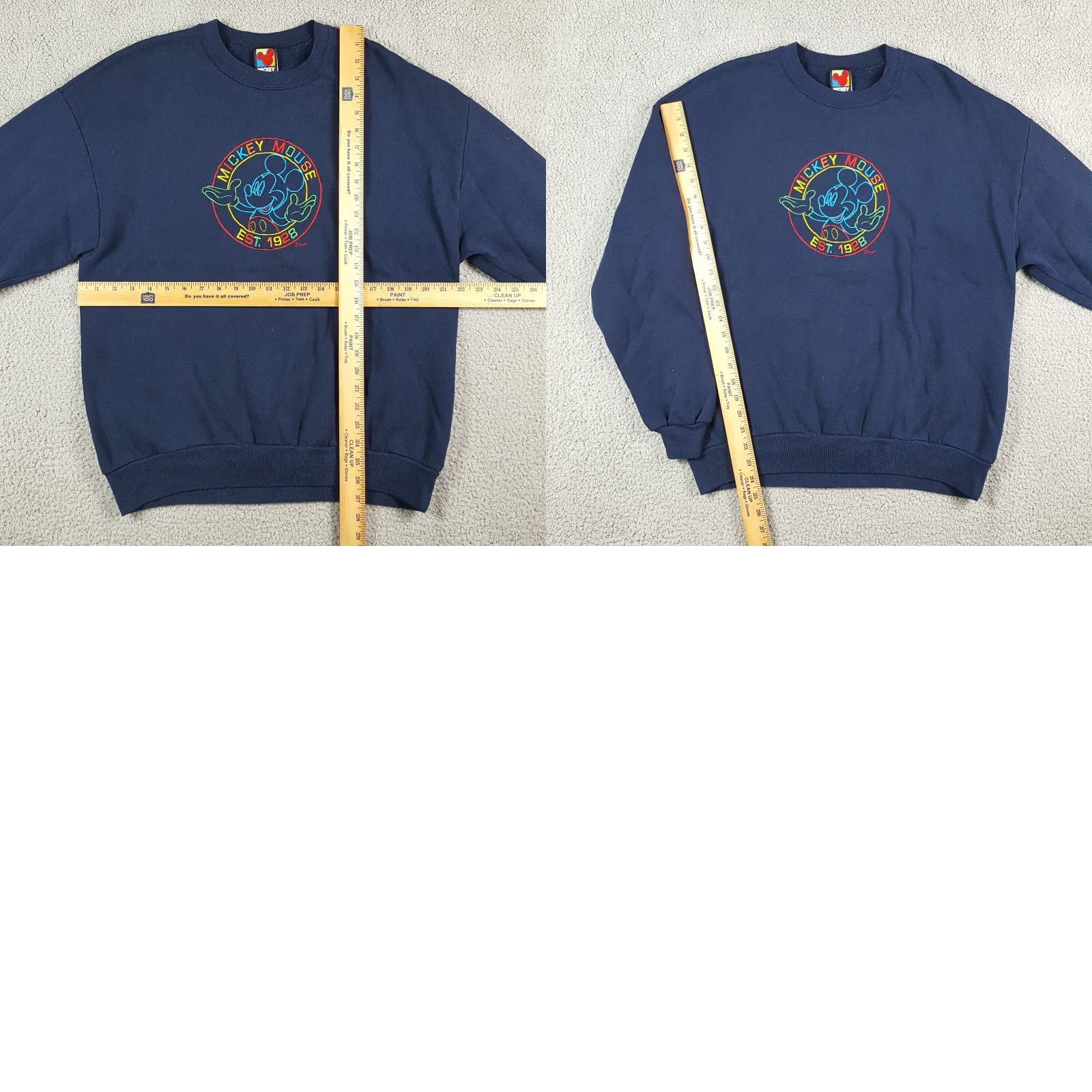 Mickey Unlimited VINTAGE Mickey Unlimited Sweatshirt XL Crewneck Pullover Blue Embroidered 90s Cartoon USA Men Size US XL / EU 56 / 4 - 8 Thumbnail