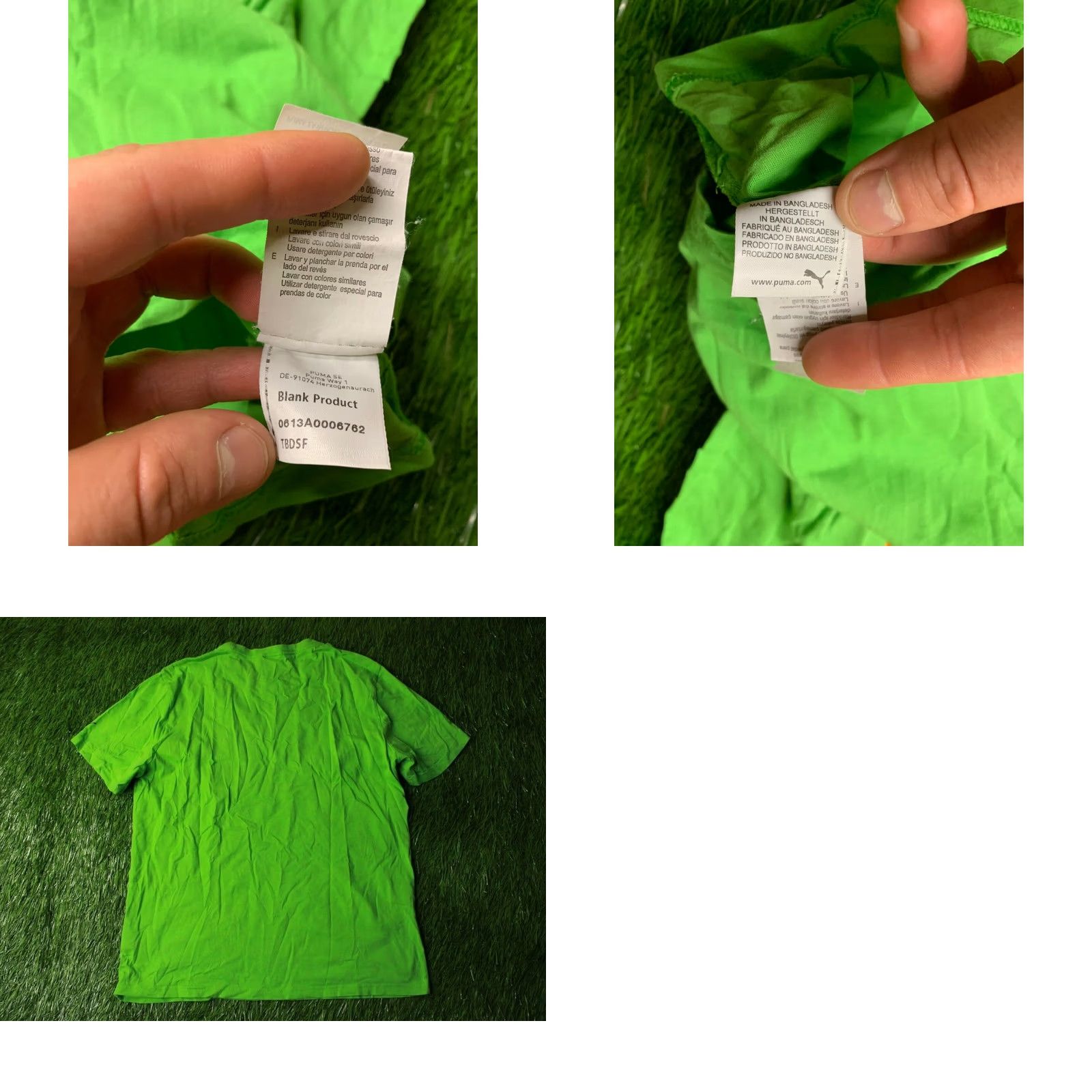 Puma PUMA MENS CASUAL SHIRT T-SHIRT TEE JERSEY TRIKOT MAGLIA SIZE L Green Solid Graphic Print Short Sleeve Size US L / EU 52-54 / 3 - 8 Thumbnail