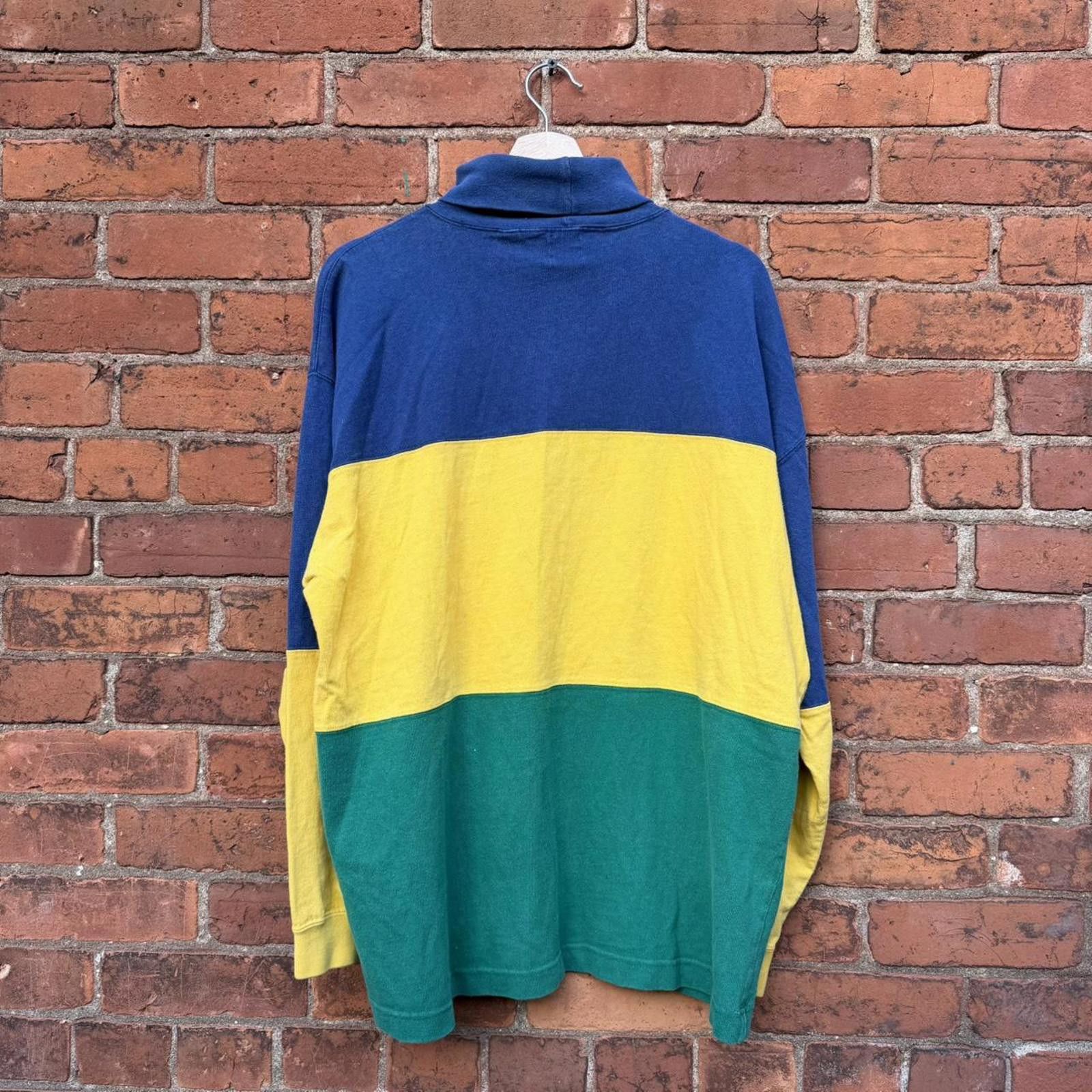 Gap Vintage gap colour block turtle neck shirt 90s L/XL Size US L / EU 52-54 / 3 - 4 Thumbnail