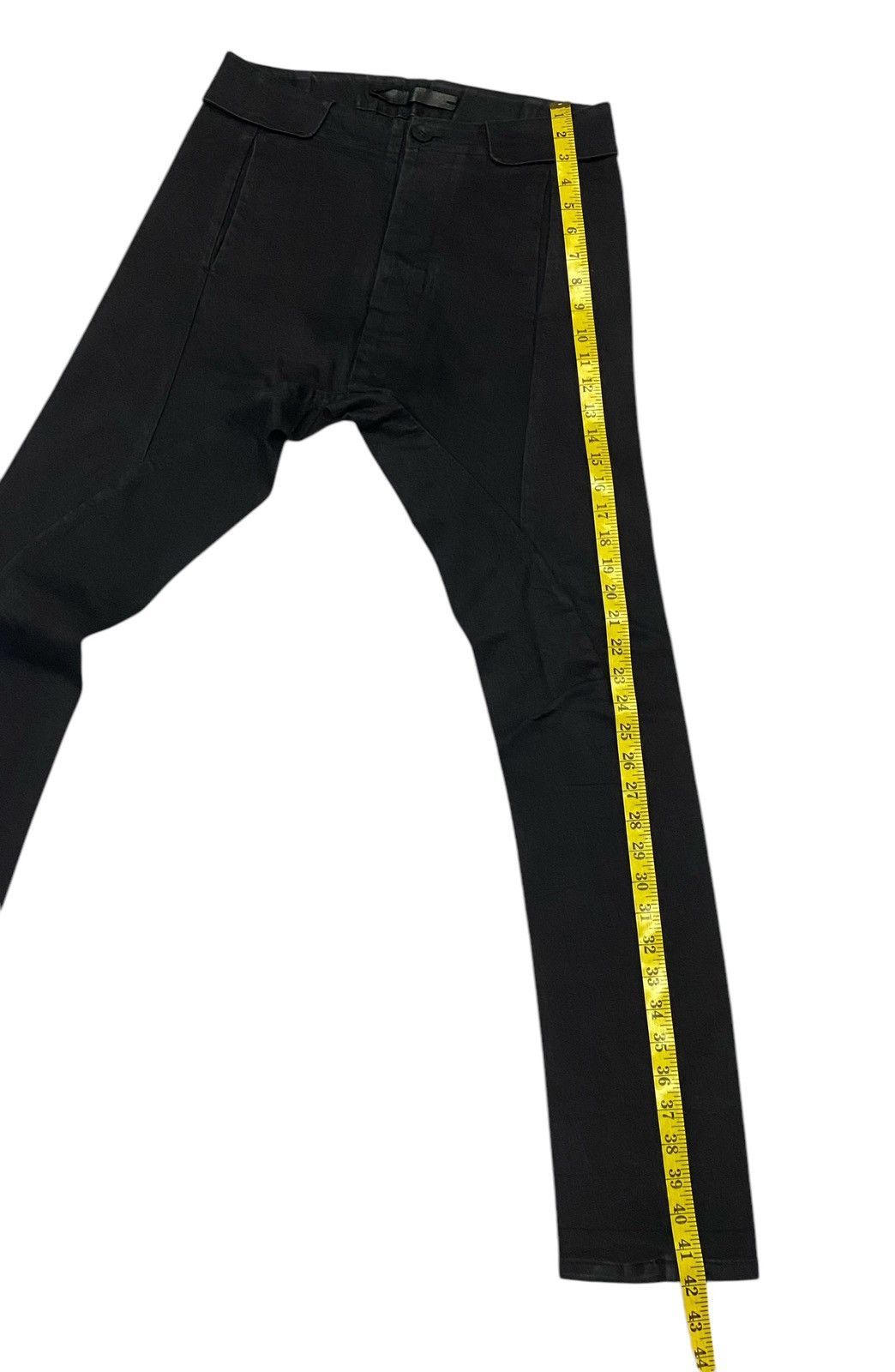 If Six Was Nine N/07 Spandex-Denim Stretch Dropslim Sarrouel Pnats Size US 30 / EU 46 - 15 Thumbnail