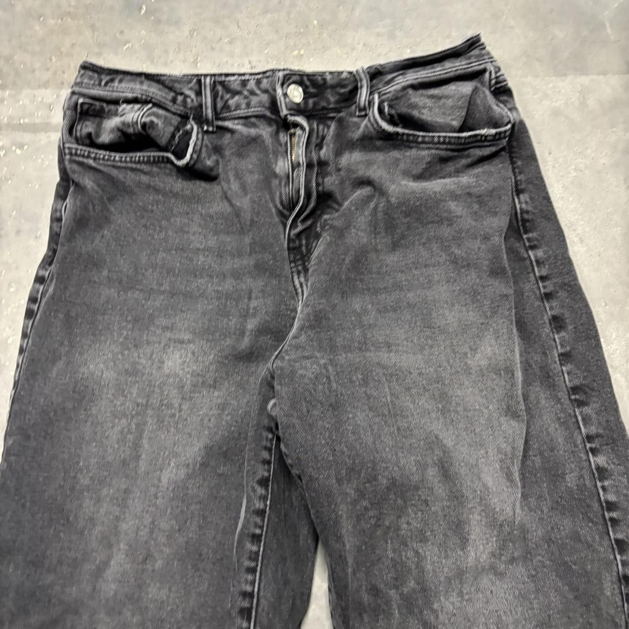 Japanese Brand × Vintage Crazy Vintage Y2K/2000s Grunge Faded Black Denim Jeans! Size US 30 / EU 46 - 5 Thumbnail