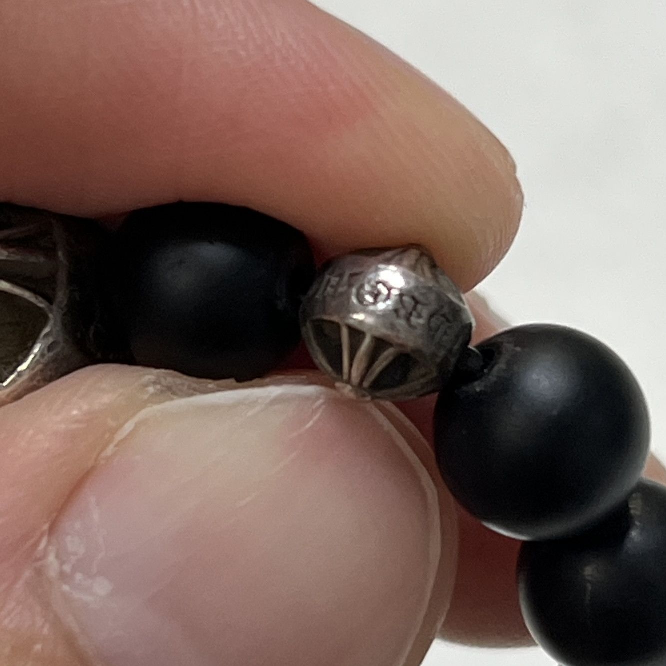 Chrome Hearts Chrome Hearts 71 BEAD Onyx Beads Bracelet 6mm Size ONE SIZE - 16 Thumbnail
